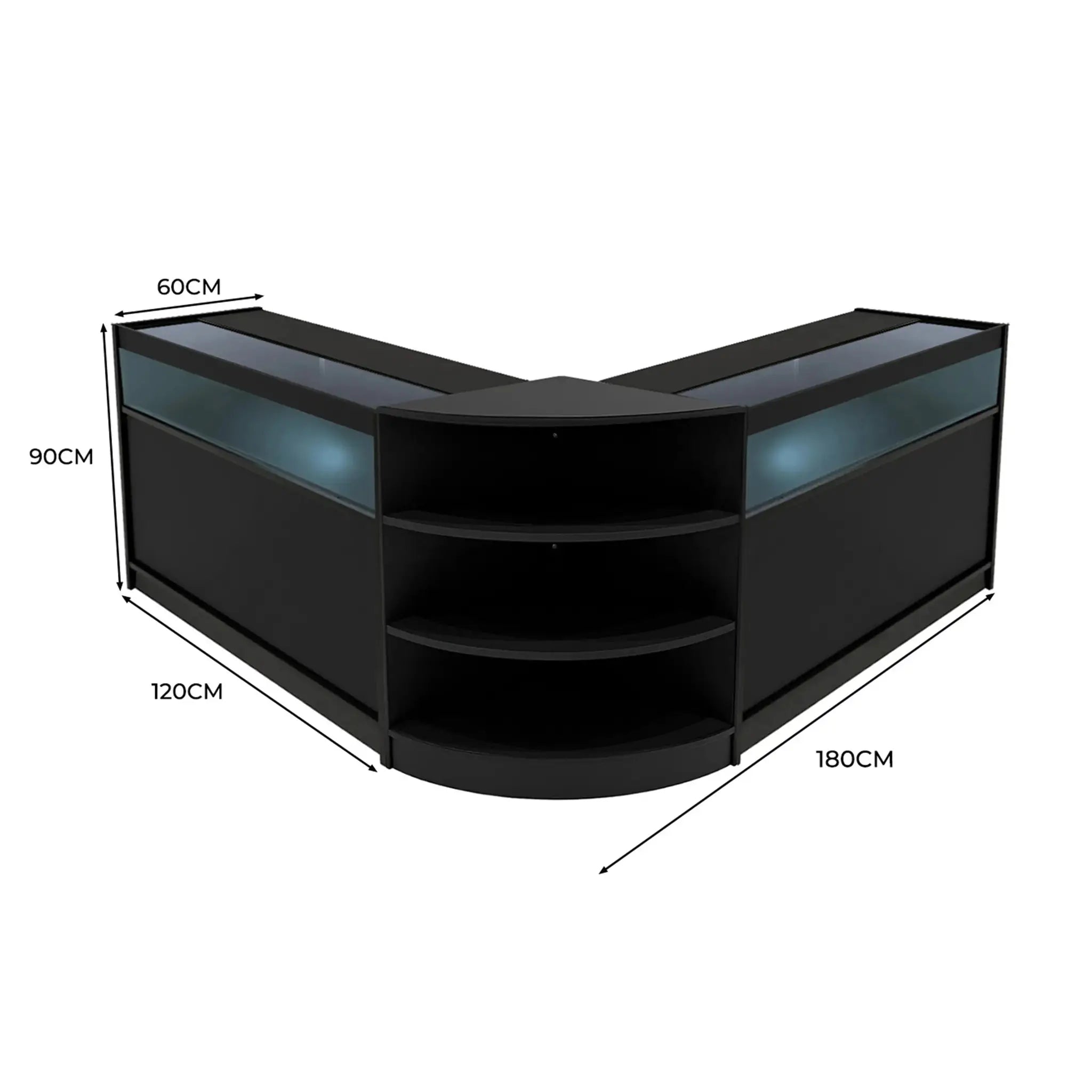 Monster Shop Theseus LED Shop Counter Set LM60 & 2 x B1200 - Black -