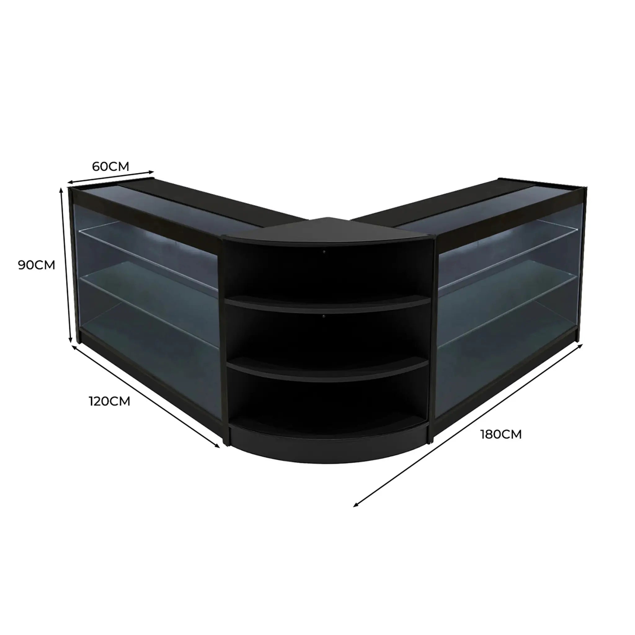 Monster Shop Apollo LED Shop Counter Set LM60 & 2 x K1200 - Black -