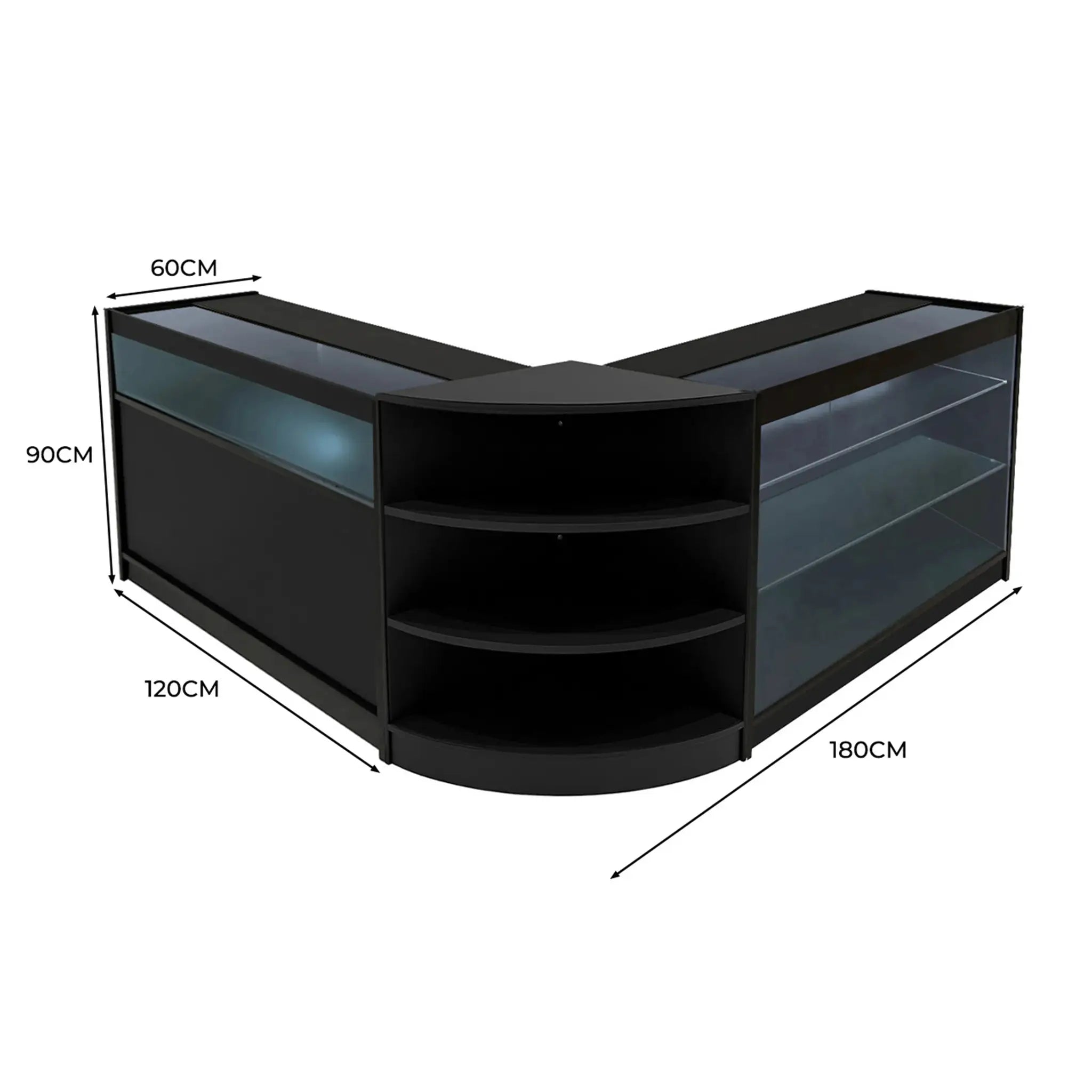 Monster Shop Calliope LED Shop Counter Set K1200, C1200 & LM60 - Black -