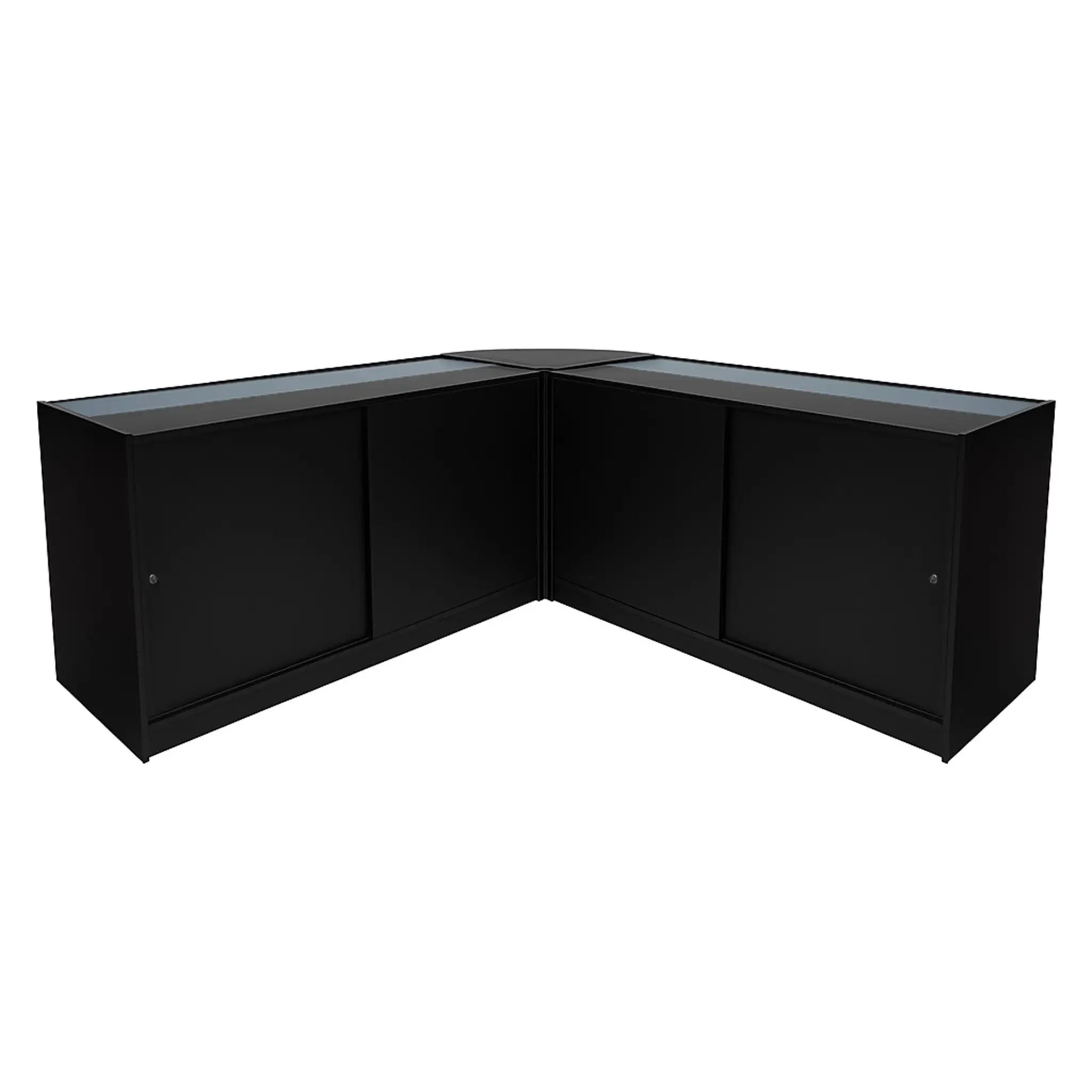 Monster Shop Adonis LED Shop Counter Set B1500, C1500 & CM60 - Black -