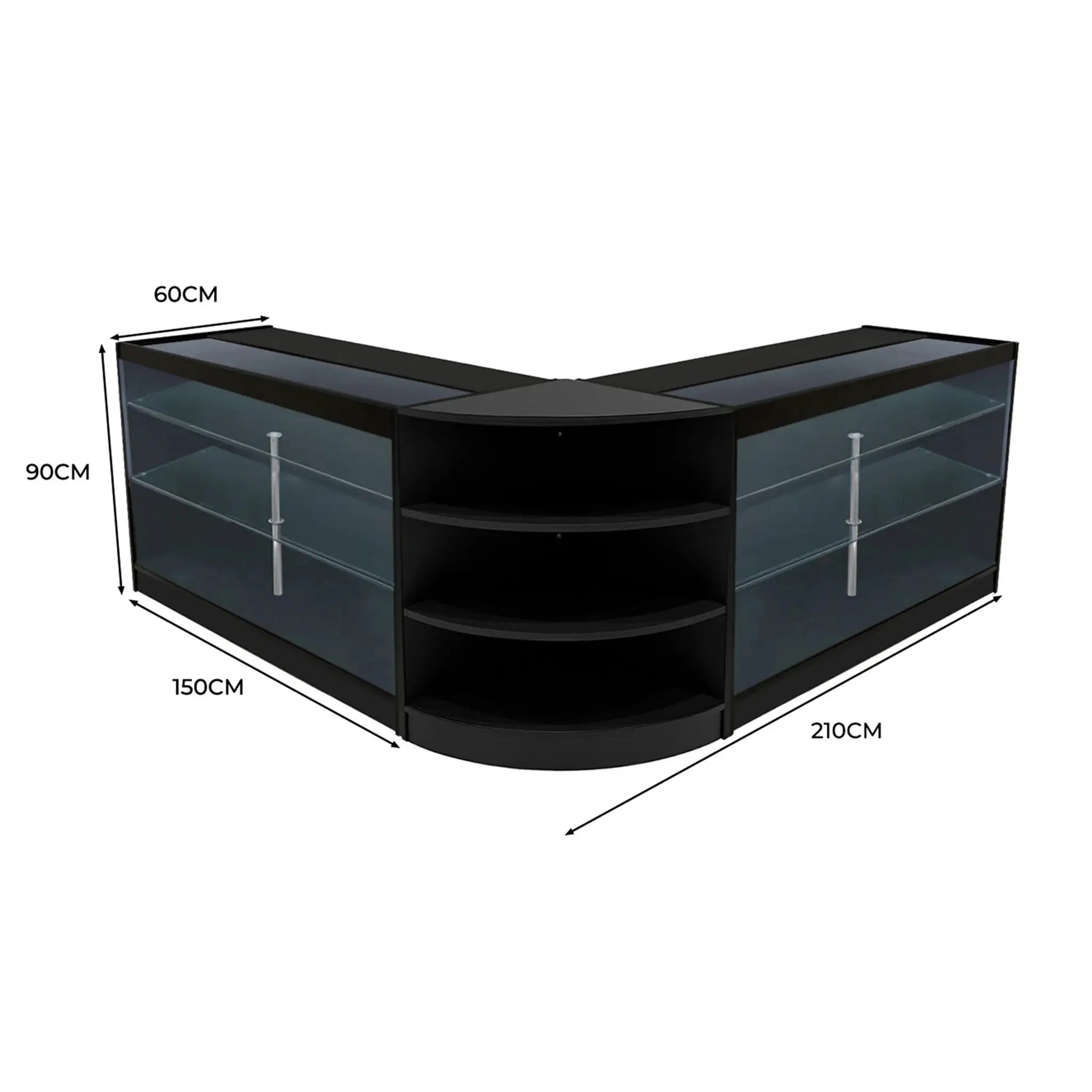 Monster Shop Apollo LED Shop Counter Set LM60 & 2 x K1500 - Black -