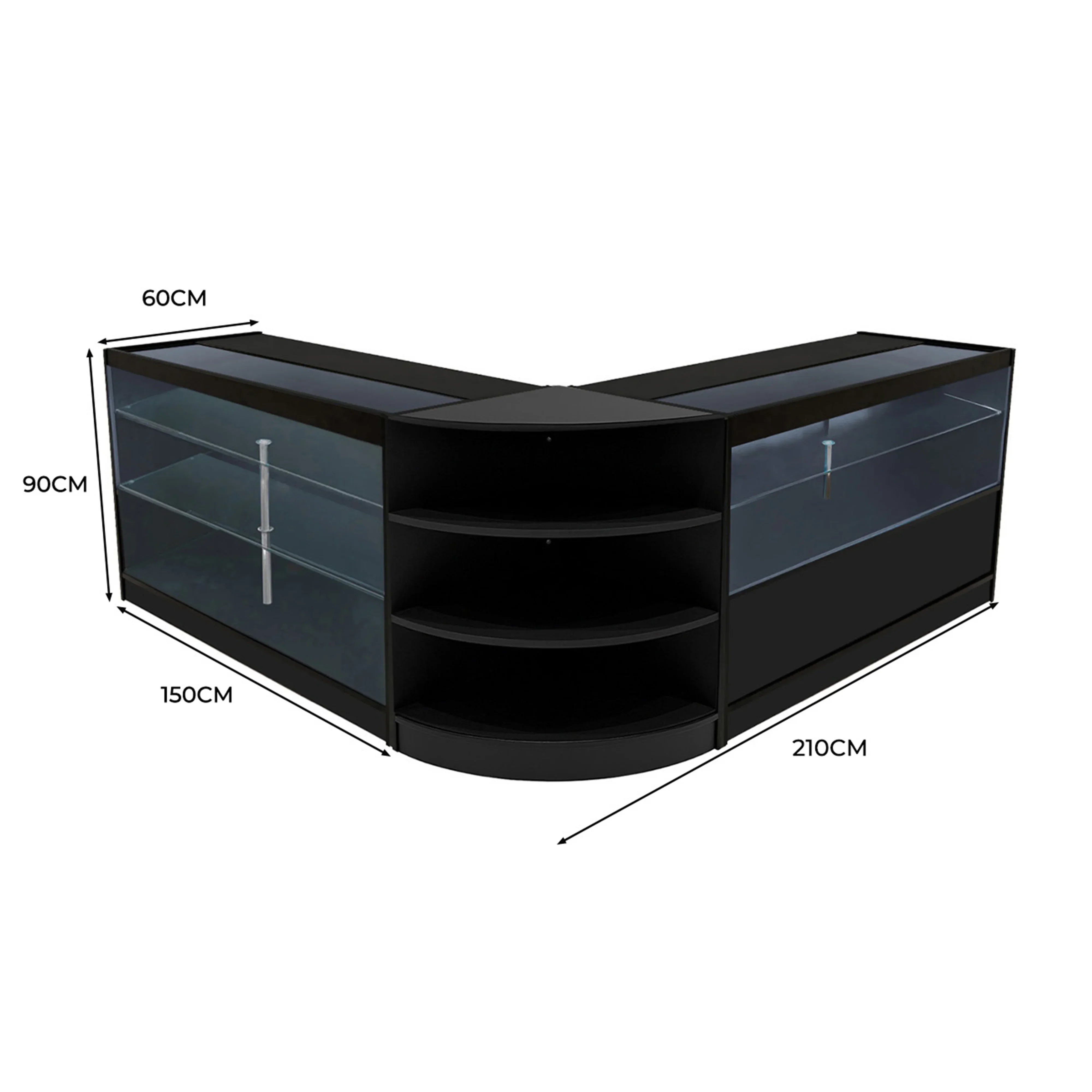 Monster Shop Calliope LED Shop Counter Set K1500, C1500 & LM60 - Black -