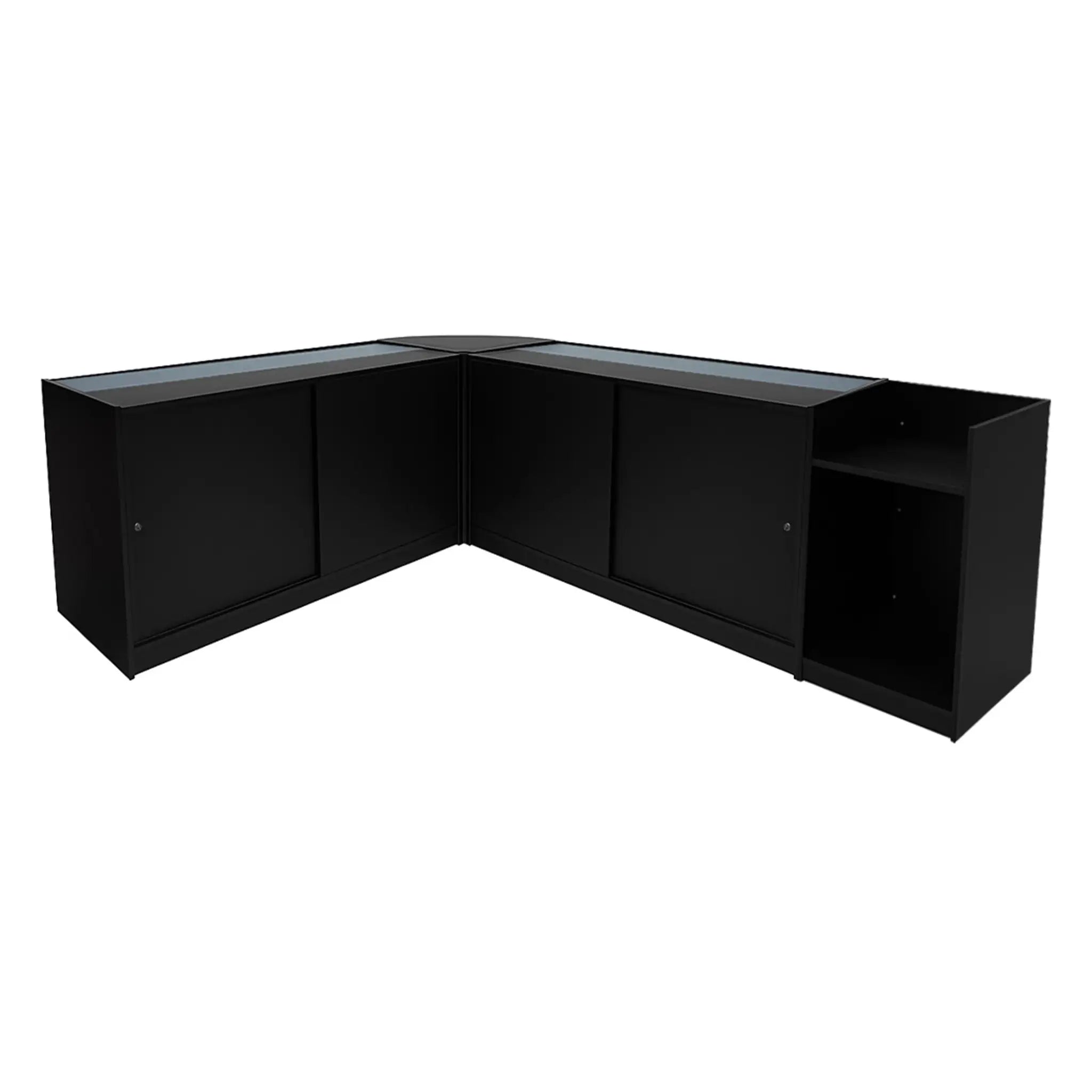 Monster Shop Gravity LED Shop Counter Set B1500, C1500, TB60 & CM60 - Black -