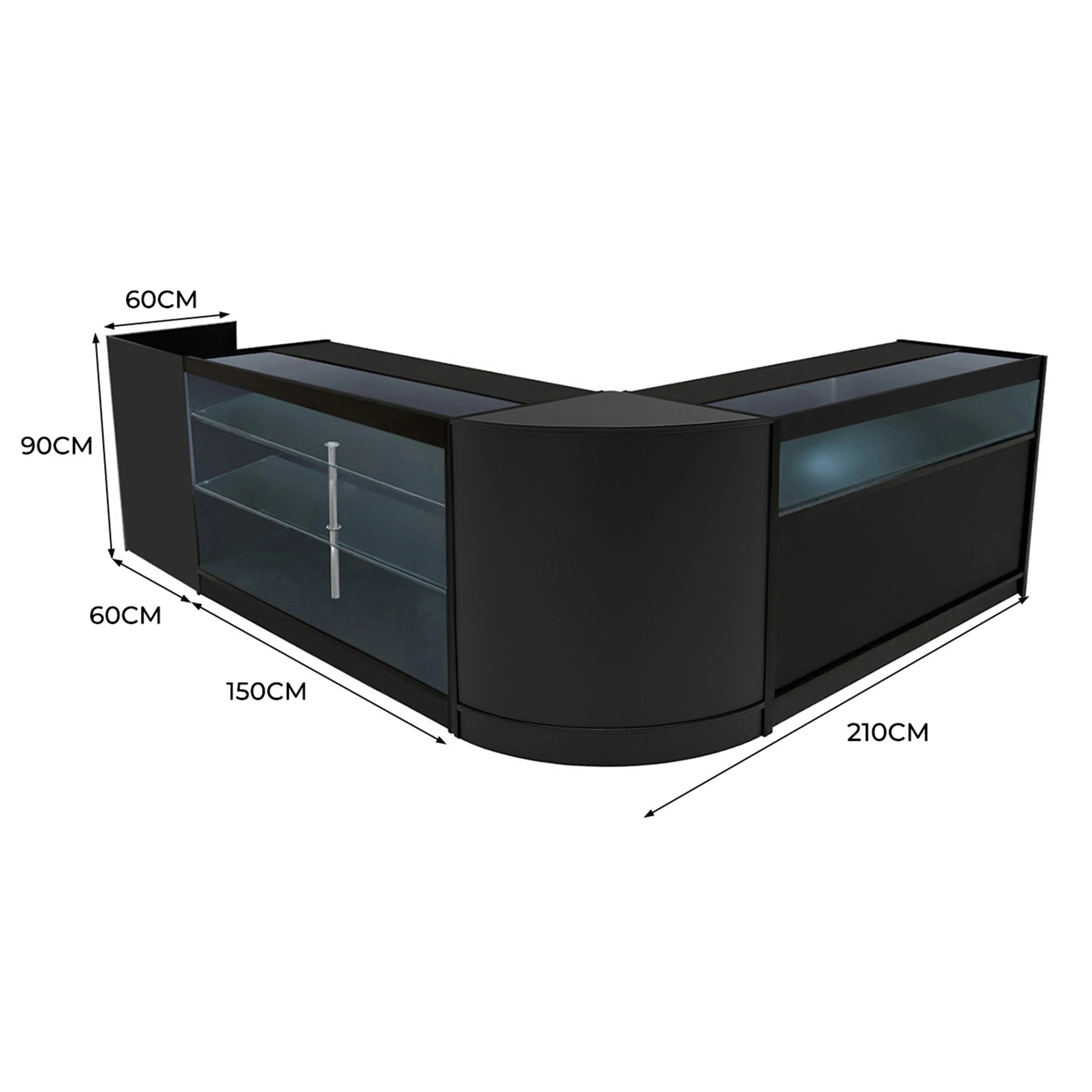 Monster Shop Polaris LED Shop Counter Set K1500, B1500, TB60 & CM60 - Black -