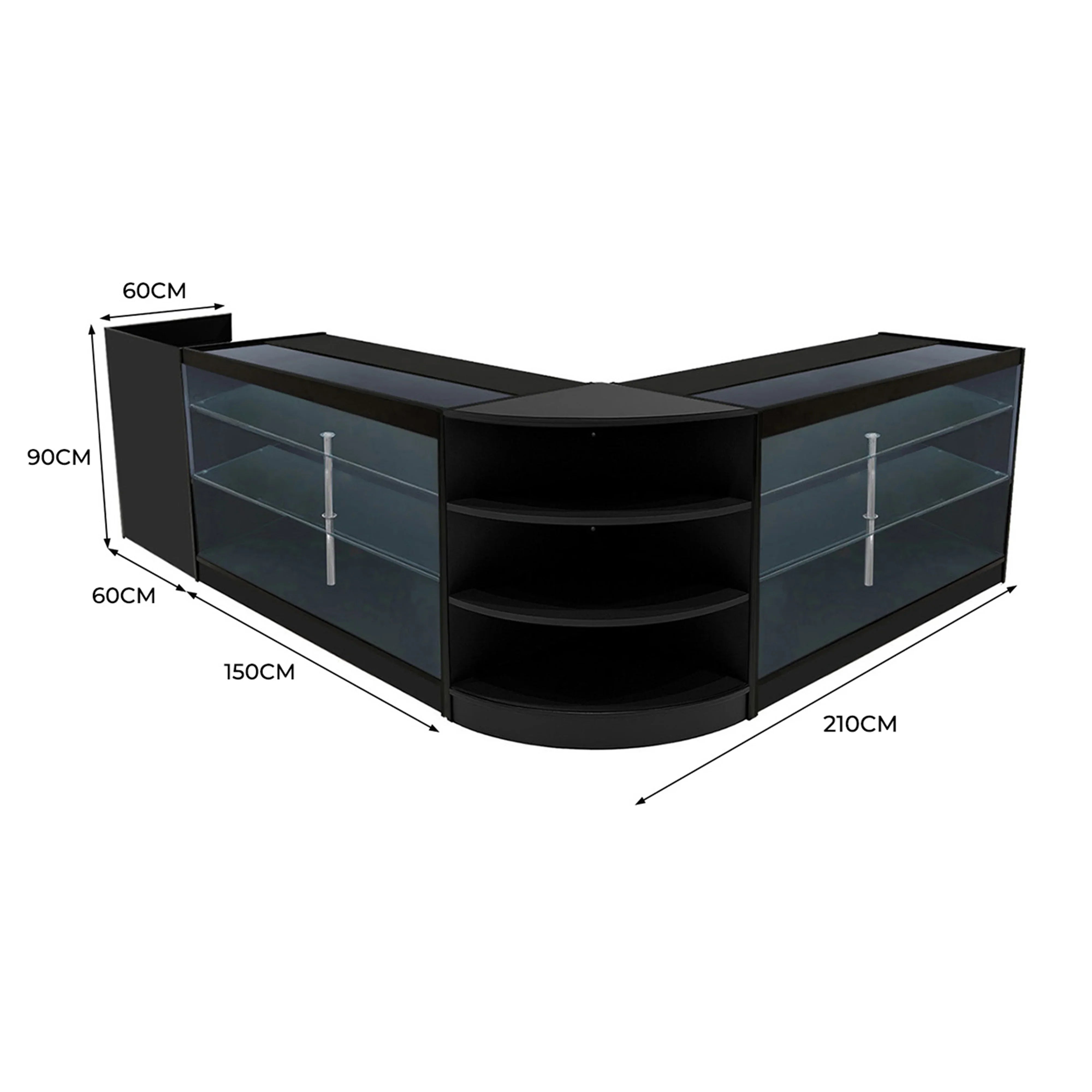 Monster Shop Astro LED Shop Counter Set LM60, TB60 & 2 x K1500 - Black -