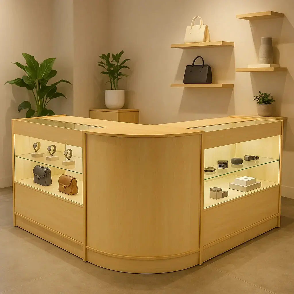 Monster Shop Selene LED Shop Counter Set CM60 & 2 x C900 - Maple -