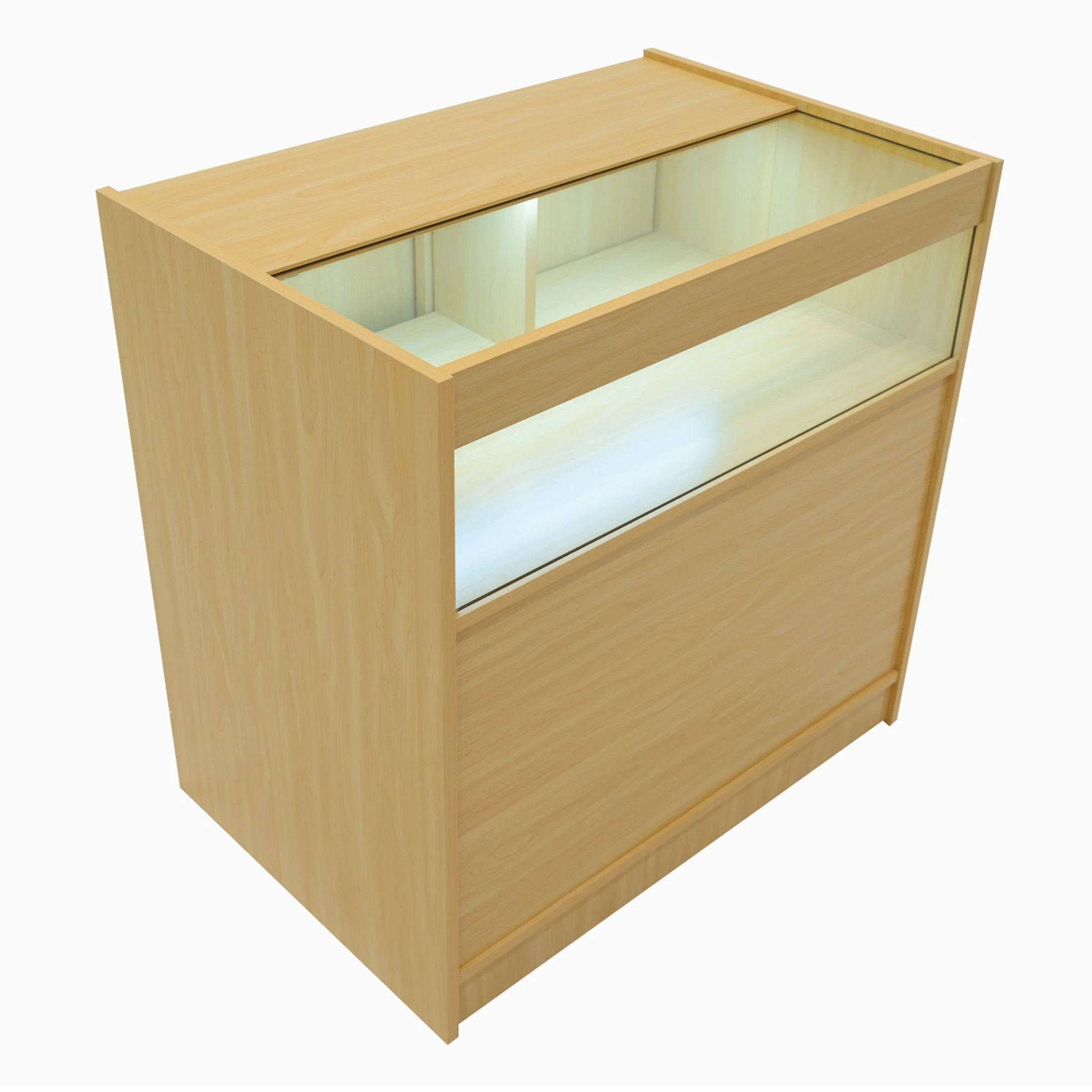 Harmonia LED Shop Counter Set B900, C900 & LM60 - Maple by Monster Shop