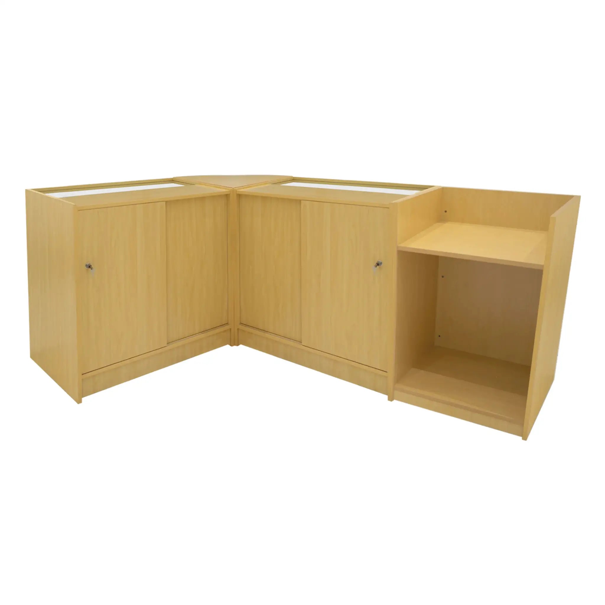 Monster Shop Luna LED Shop Counter Set CM60, TB60 & 2 x B900 - Maple -