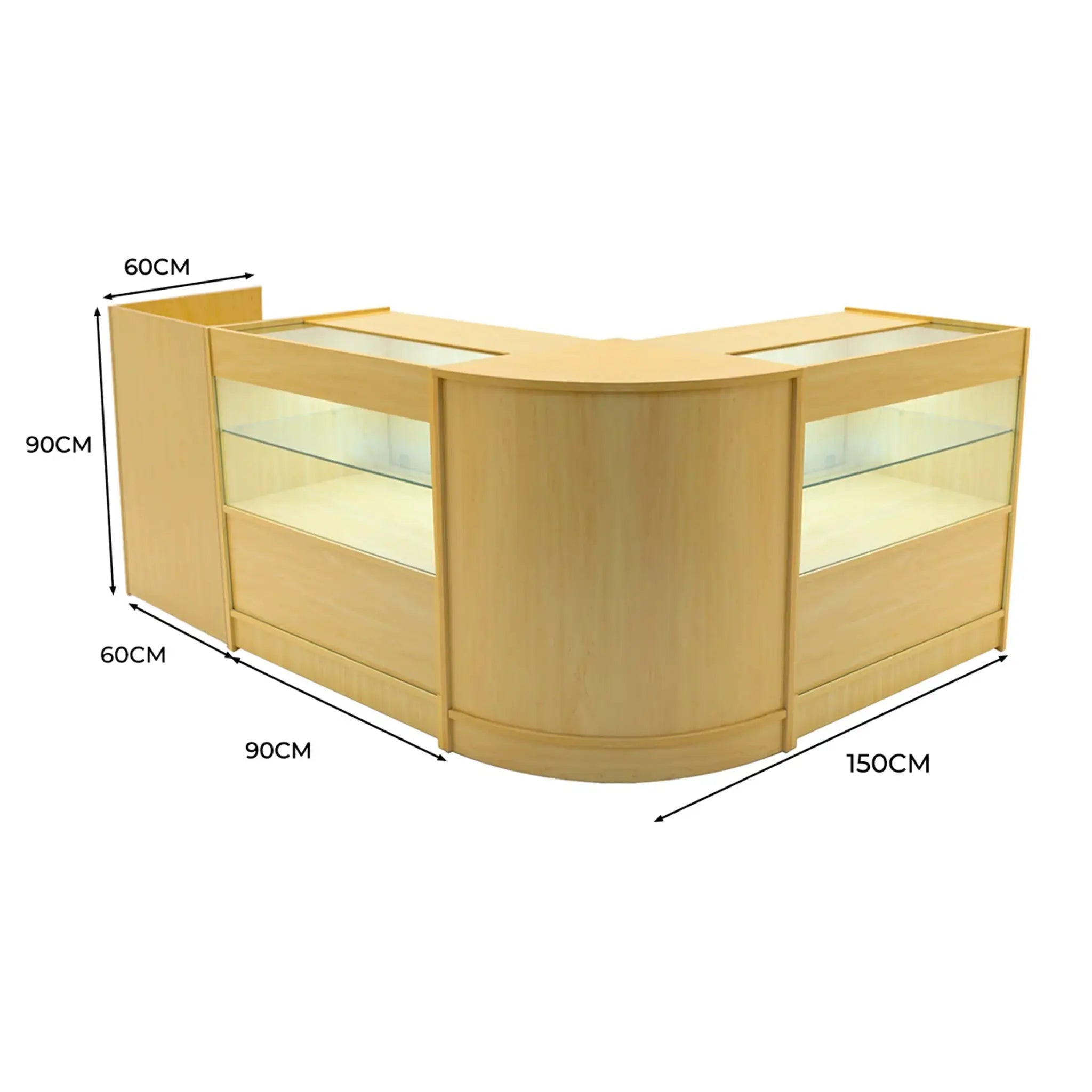 Monster Shop Phoenix LED Shop Counter Set CM60, TB60 & 2 x C900 - Maple -