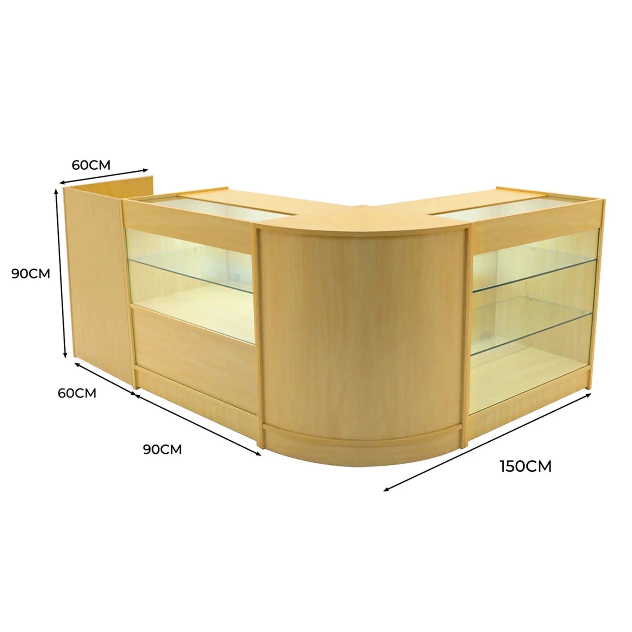 Monster Shop Vega LED Shop Counter Set K900, C900, TB60 & CM60 - Maple -
