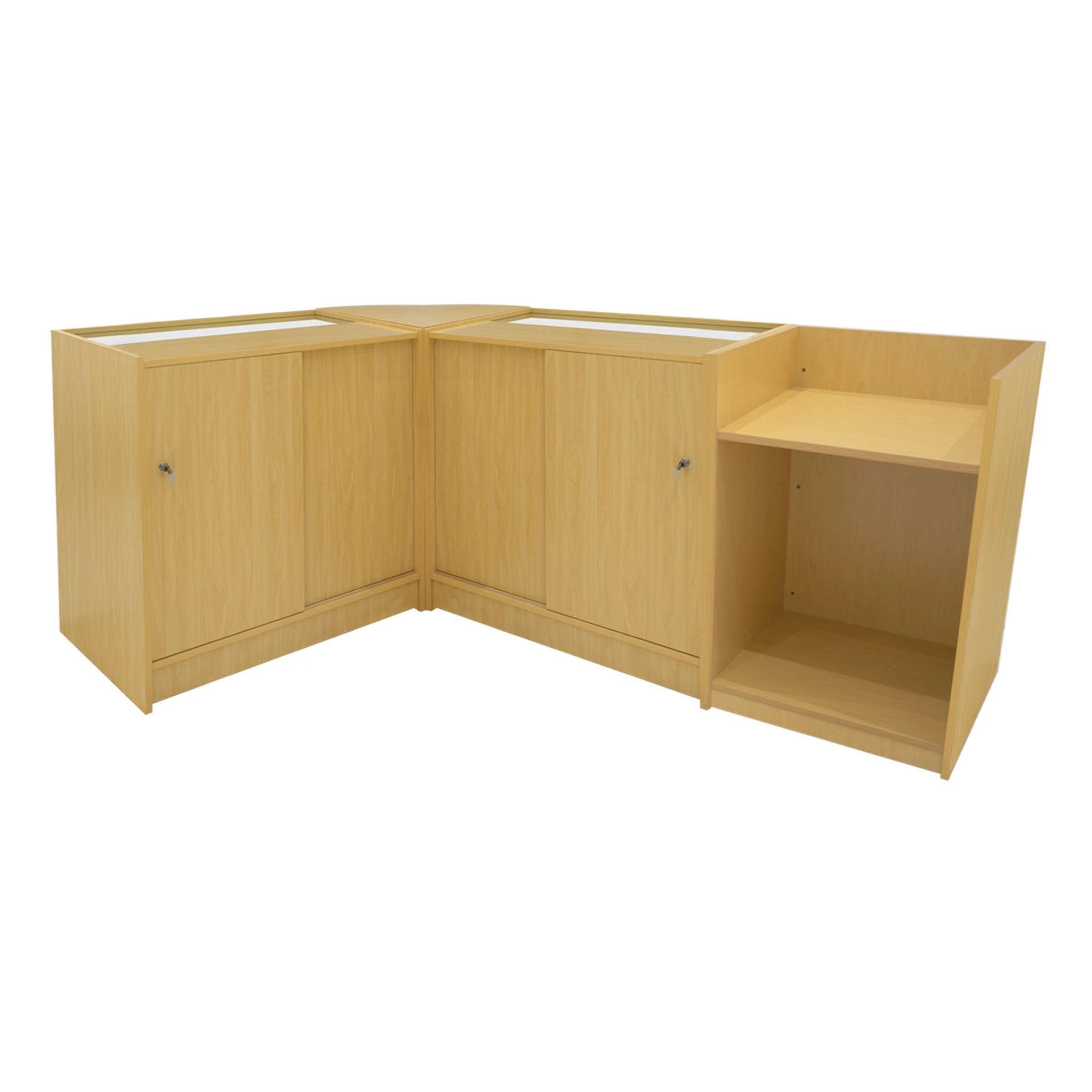Eclipse LED Shop Counter Set LM60, TB60 & 2 x C900 - Maple by Monster Shop