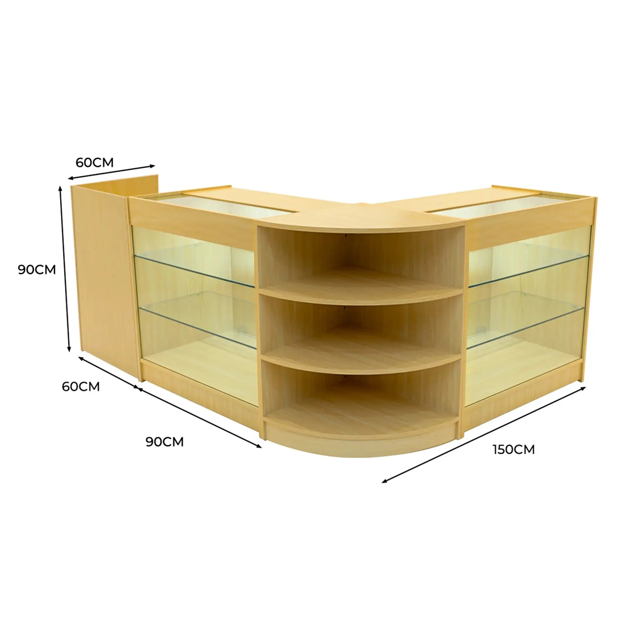 Monster Shop Astro LED Shop Counter Set LM60, TB60 & 2 x K900 - Maple -