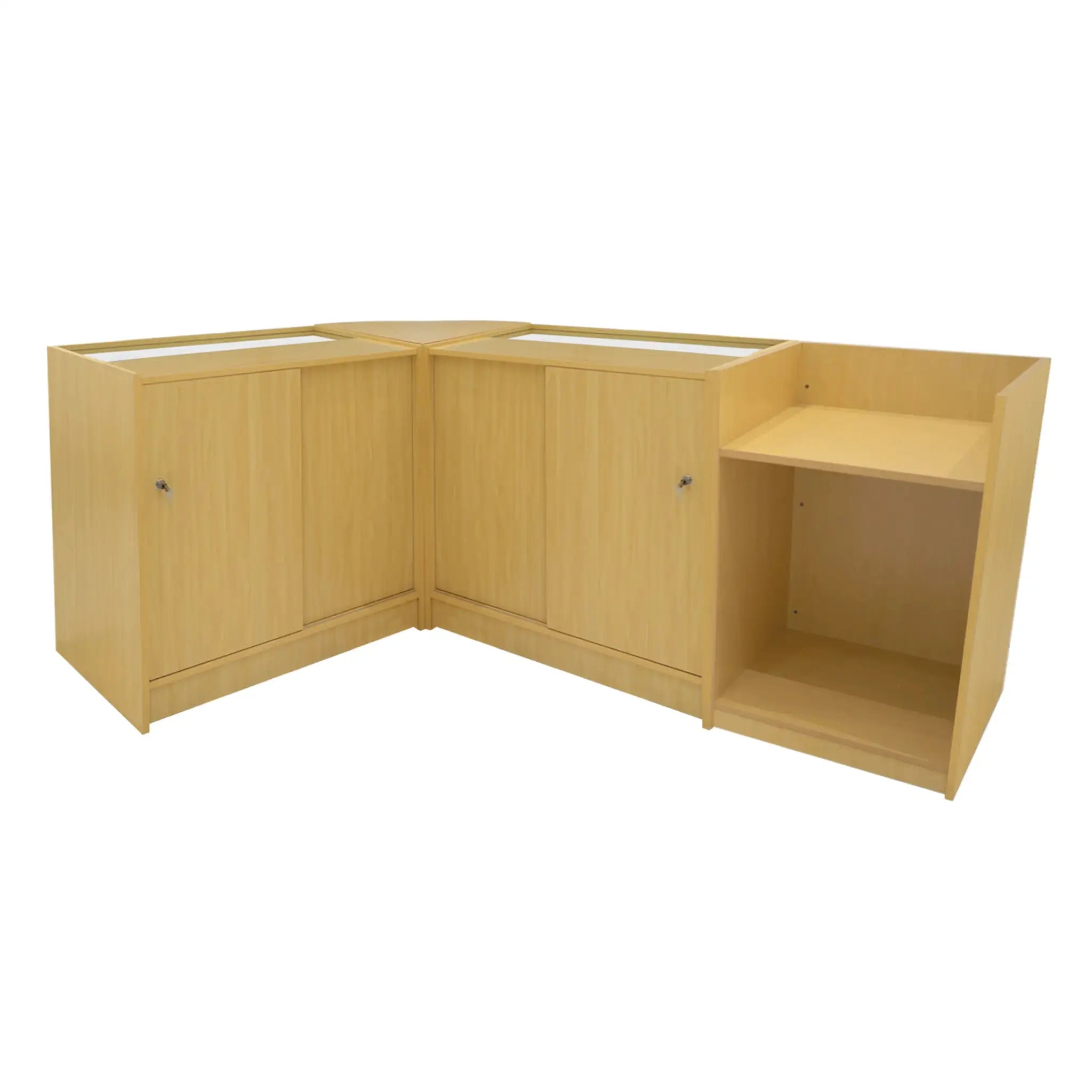 Monster Shop Hyperion LED Shop Counter Set K900, B900, TB60 & LM60 - Maple -