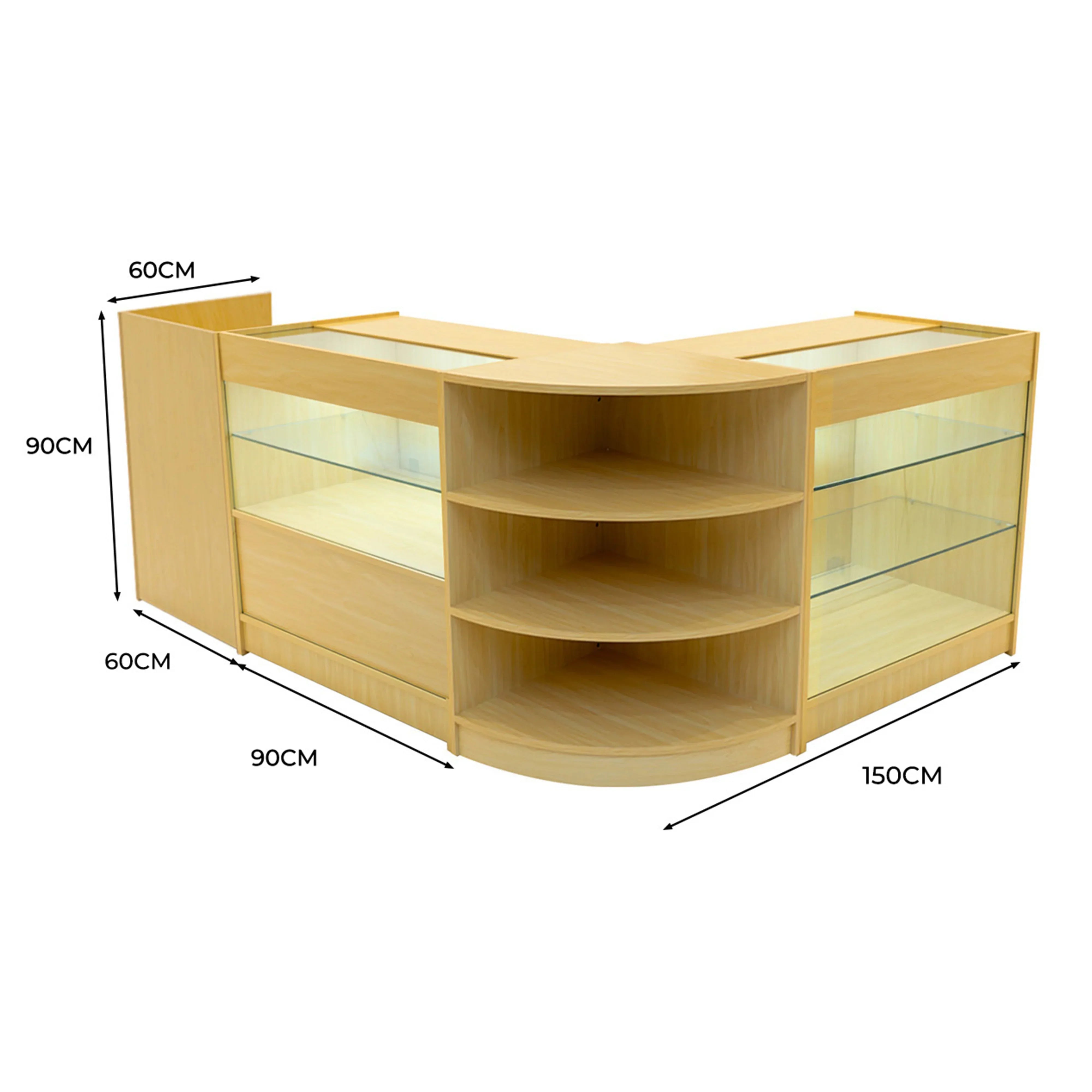 Monster Shop Theia LED Shop Counter Set K900, C900, TB60 & LM60 - Maple -