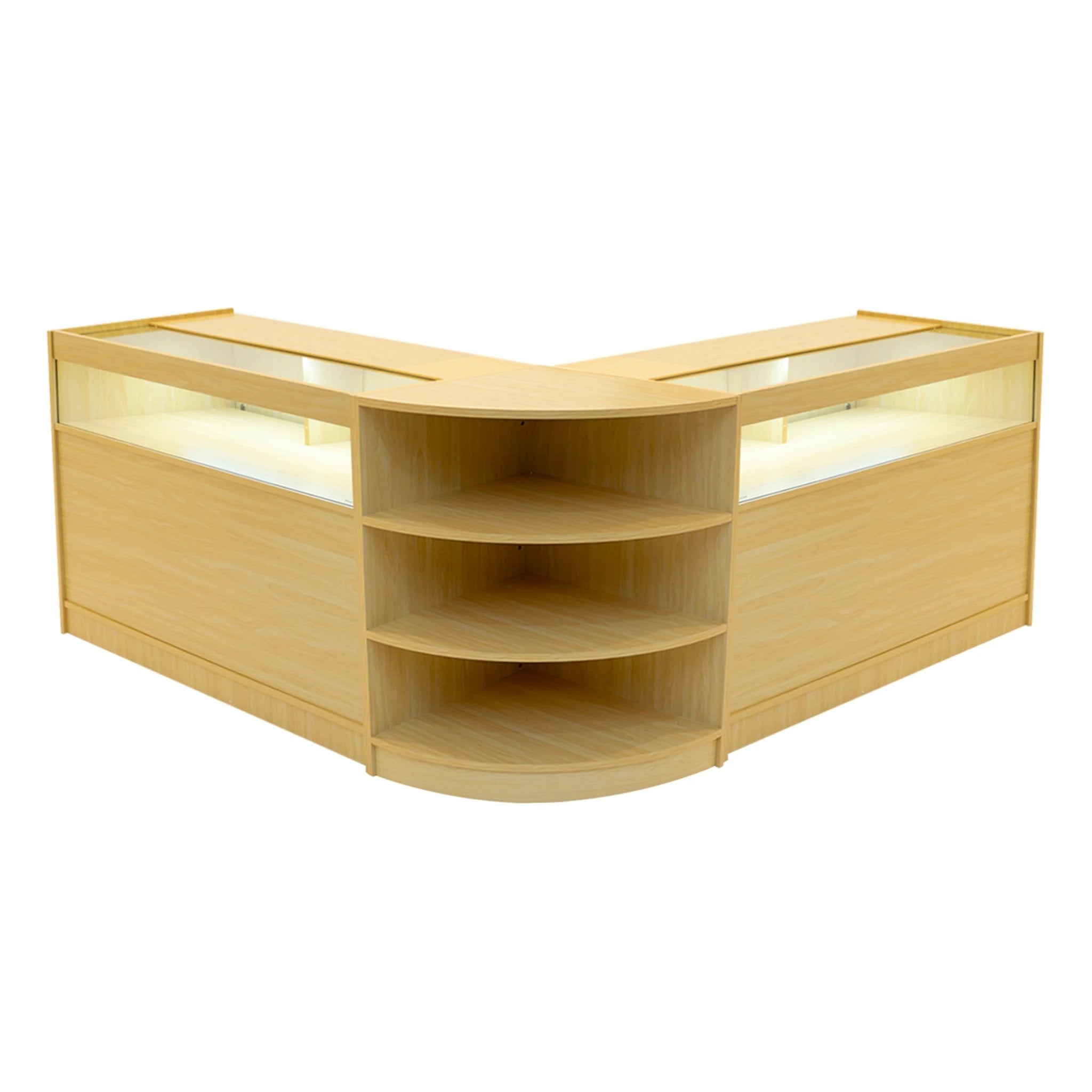 Theseus LED Shop Counter Set LM60 & 2 x B1200 - Maple by Monster Shop
