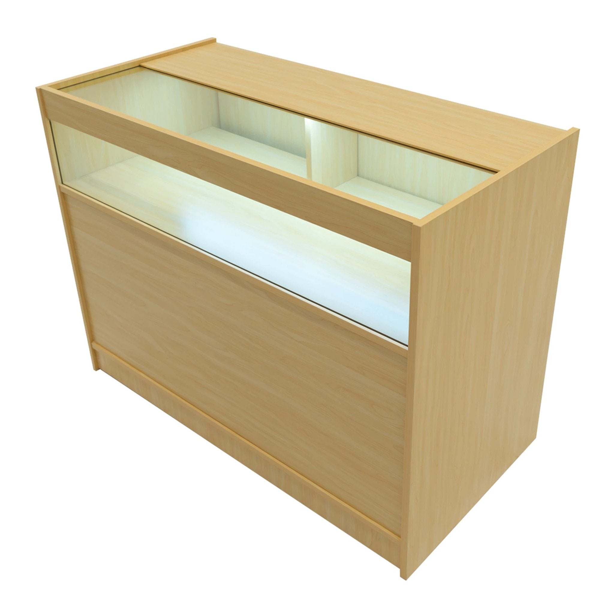 Harmonia LED Shop Counter Set B1200, C1200 & LM60 - Maple by Monster Shop