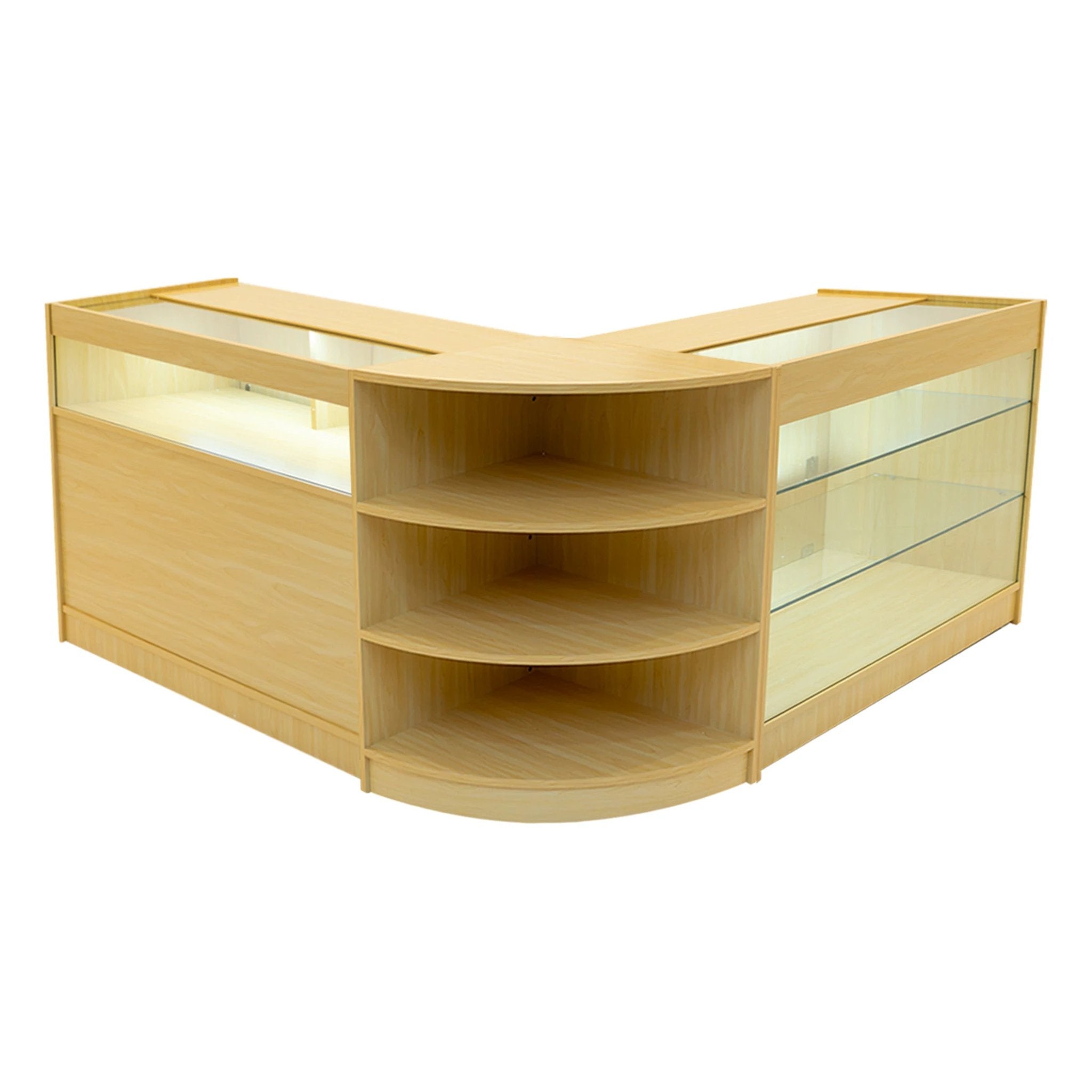 Monster Shop Demeter LED Shop Counter Set K1200, B1200 & LM60 - Maple -
