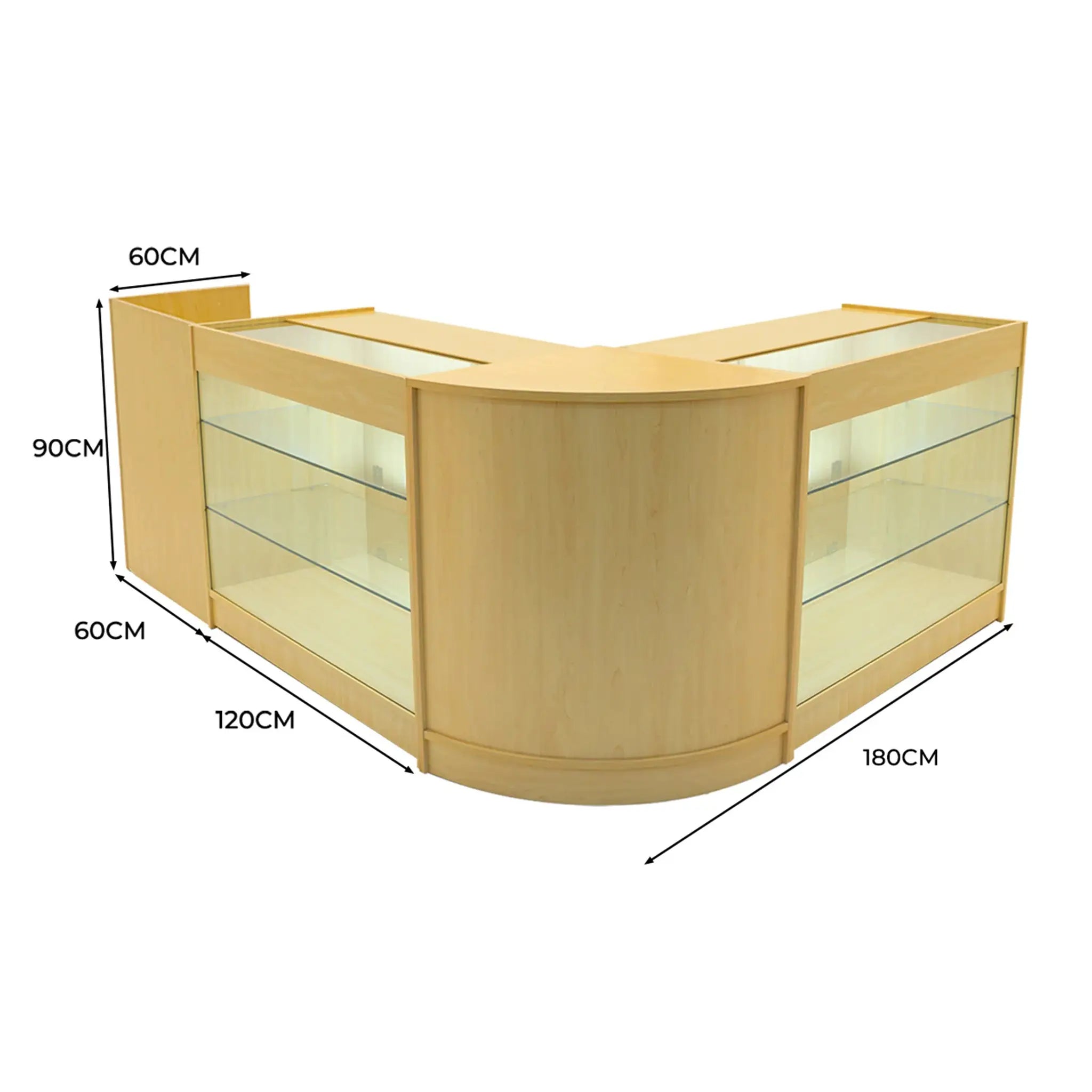 Monster Shop Aries LED Shop Counter Set CM60, TB60 & 2 x K1200 - Maple -