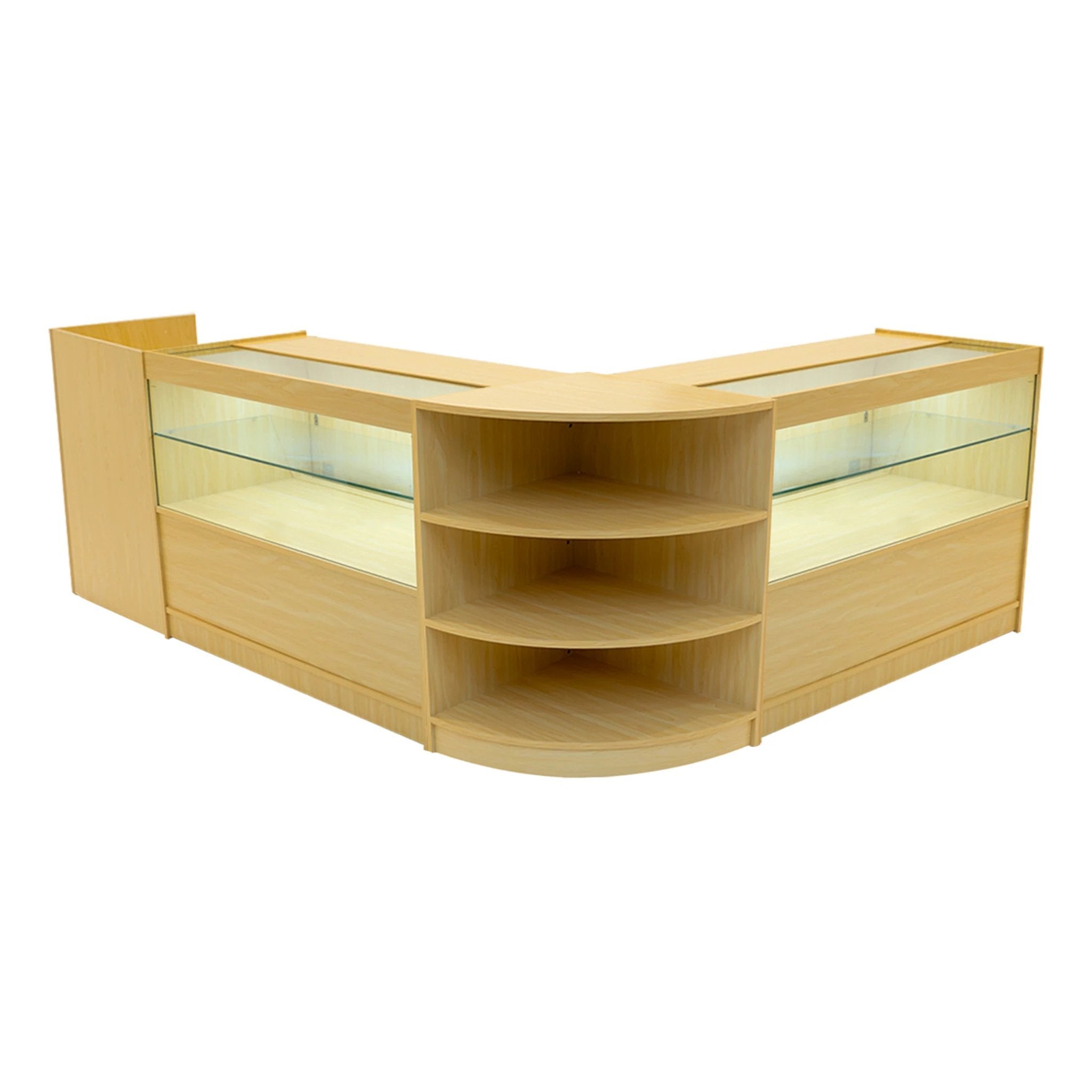 Eclipse LED Shop Counter Set LM60, TB60 & 2 x C1200 - Maple by Monster Shop