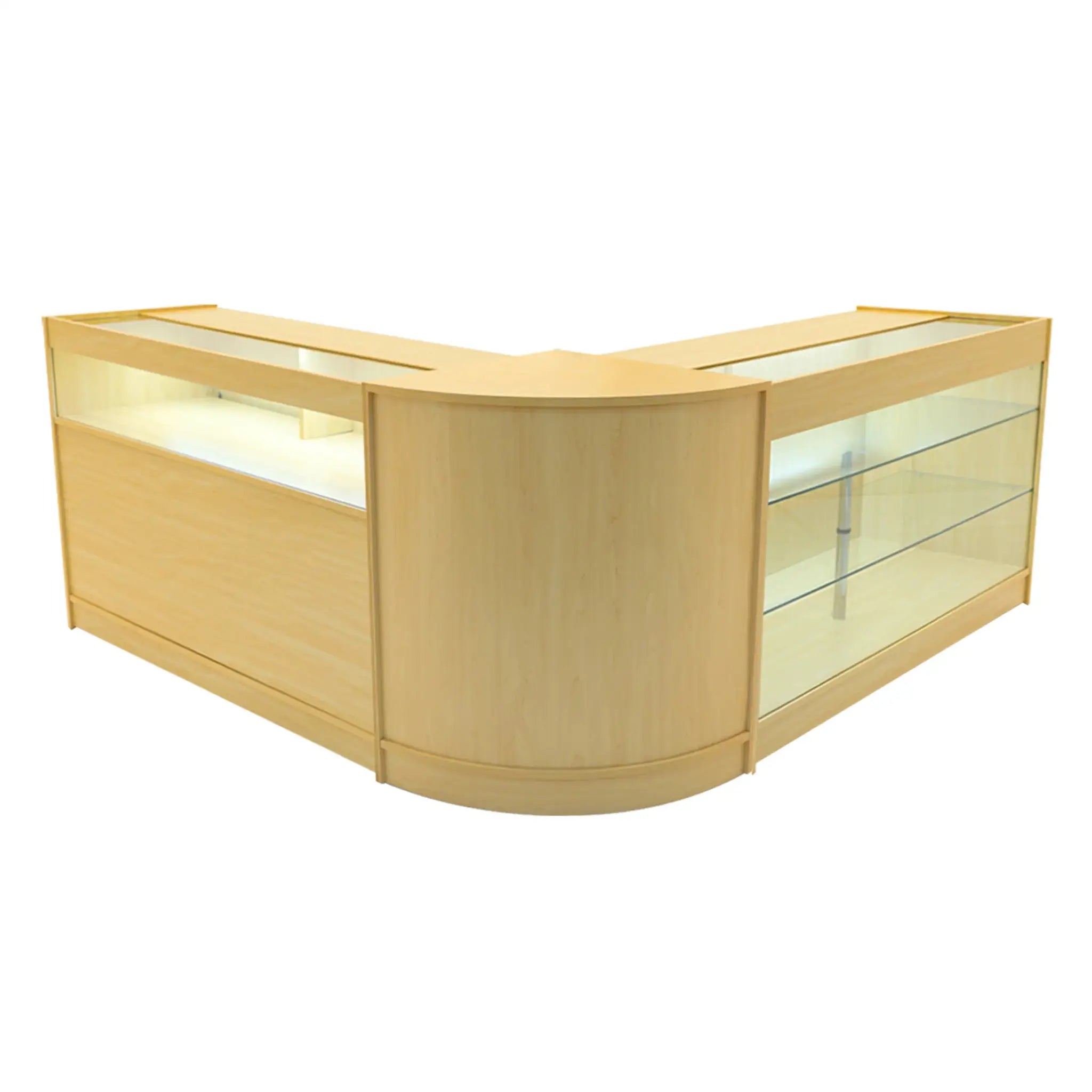 Monster Shop Triton LED Shop Counter Set K1500, B1500 & CM60 - Maple -
