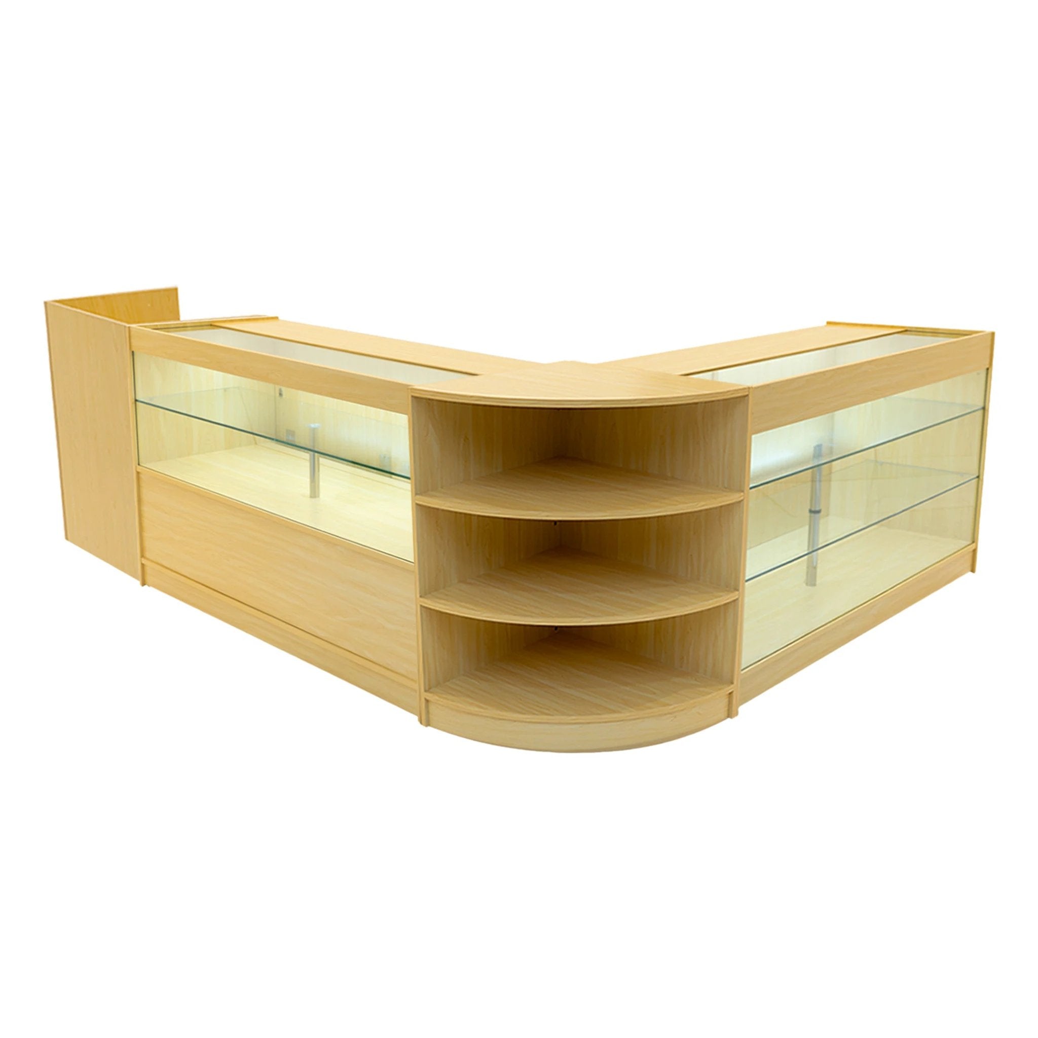 Monster Shop Theia LED Shop Counter Set K1500, C1500, TB60 & LM60 - Maple -