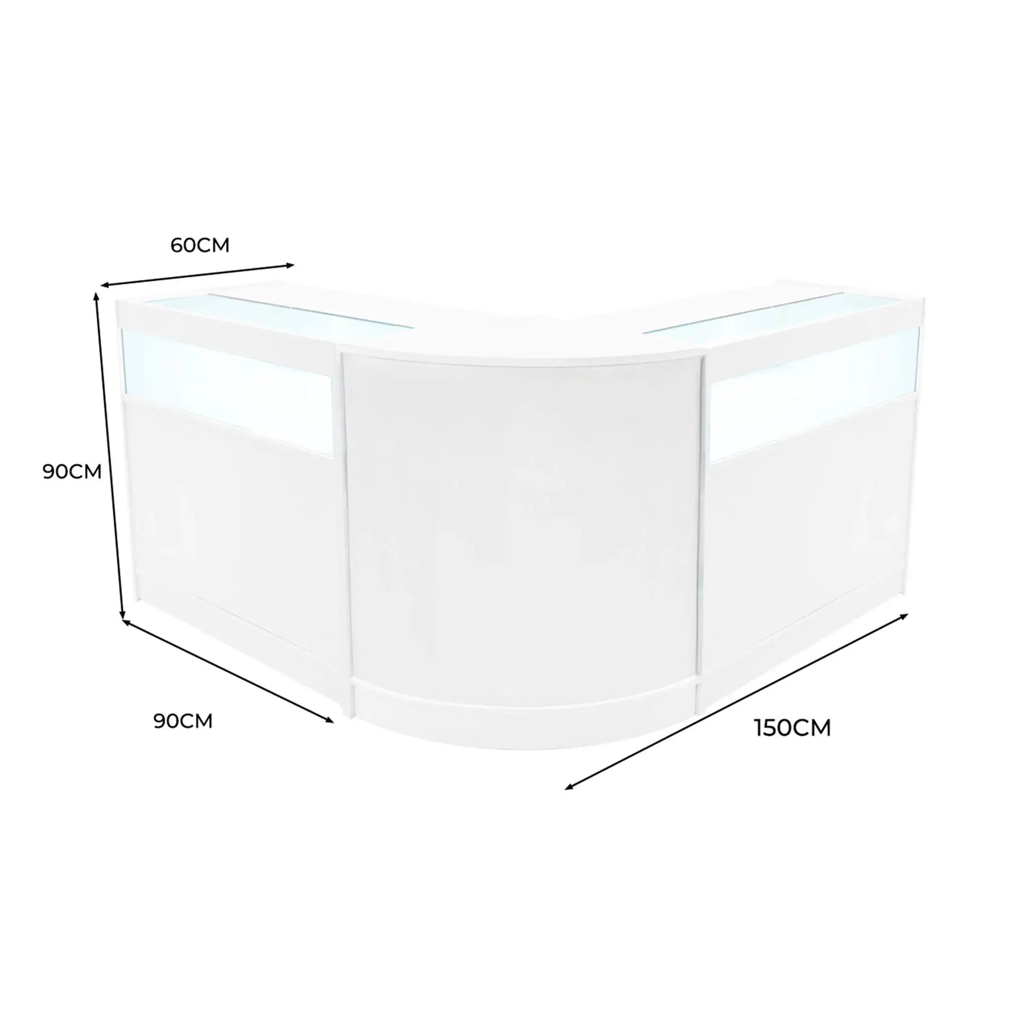 Monster Shop Iris LED Shop Counter Set CM60 & 2 x B900 - White -