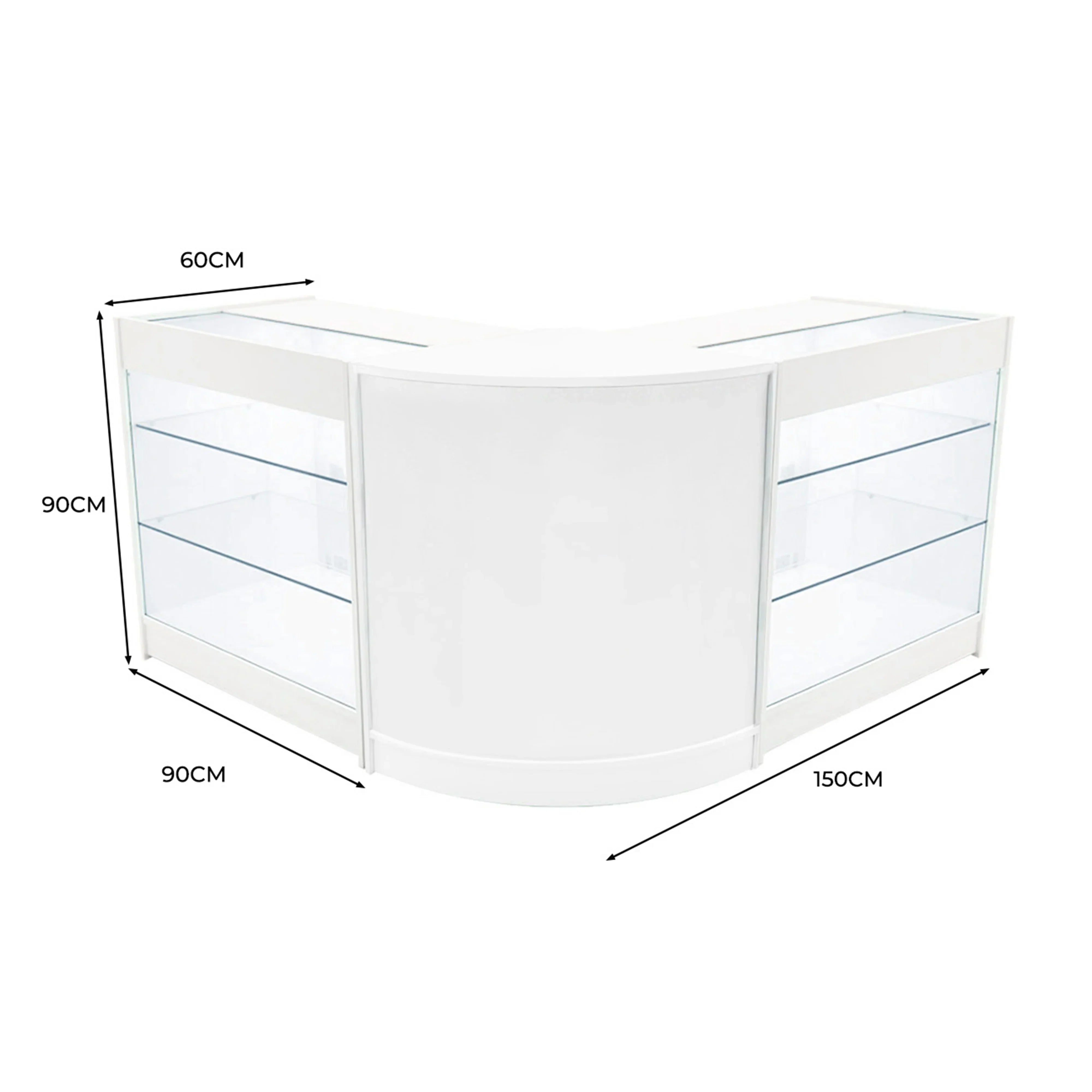 Monster Shop Helios LED Shop Counter Set CM60 & 2 x K900 - White -