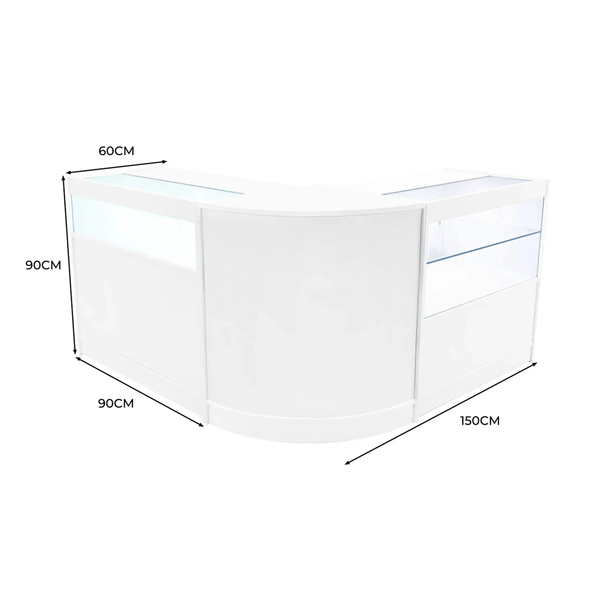 Monster Shop Adonis LED Shop Counter Set B900, C900 & CM60 - White -