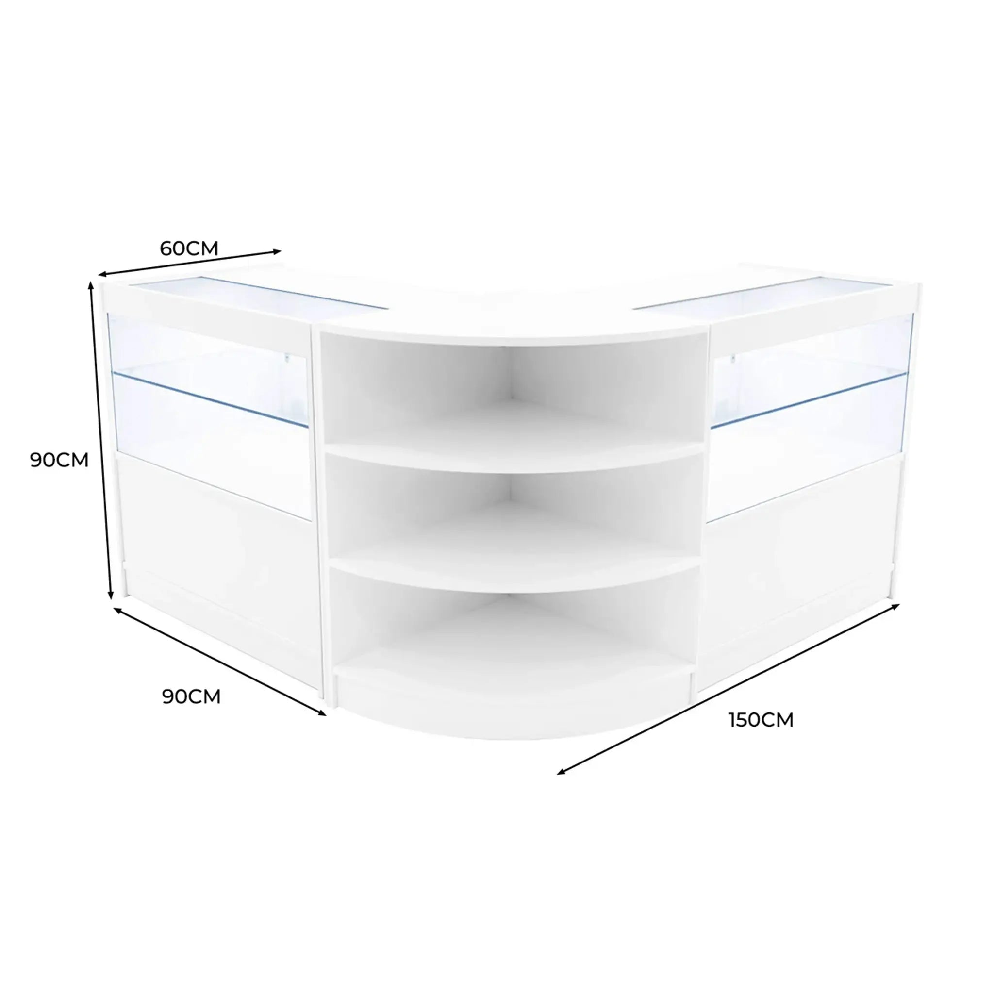 Monster Shop Andromeda LED Shop Counter Set LM60 & 2 x C900 - White -