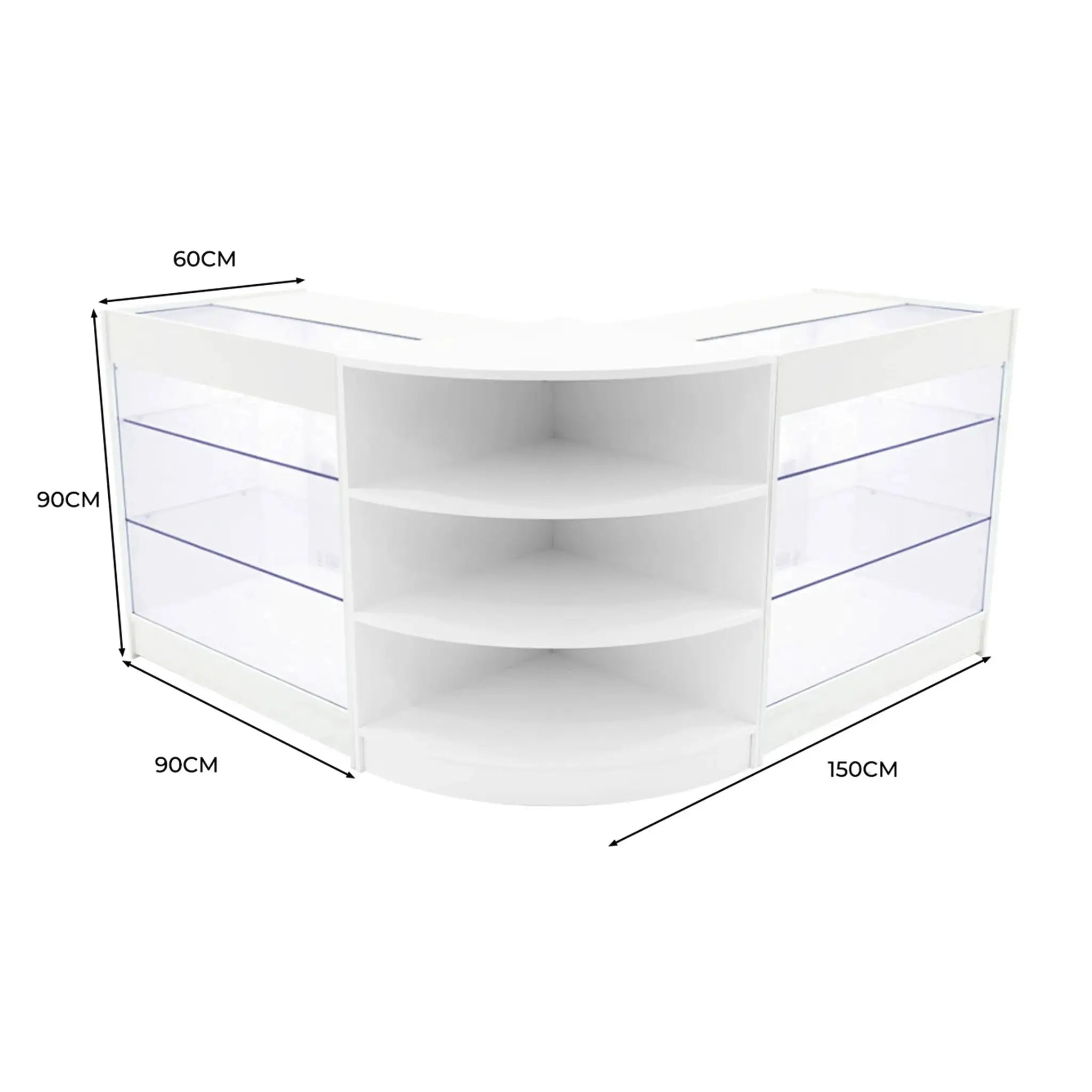Monster Shop Apollo LED Shop Counter Set LM60 & 2 x K900 - White -