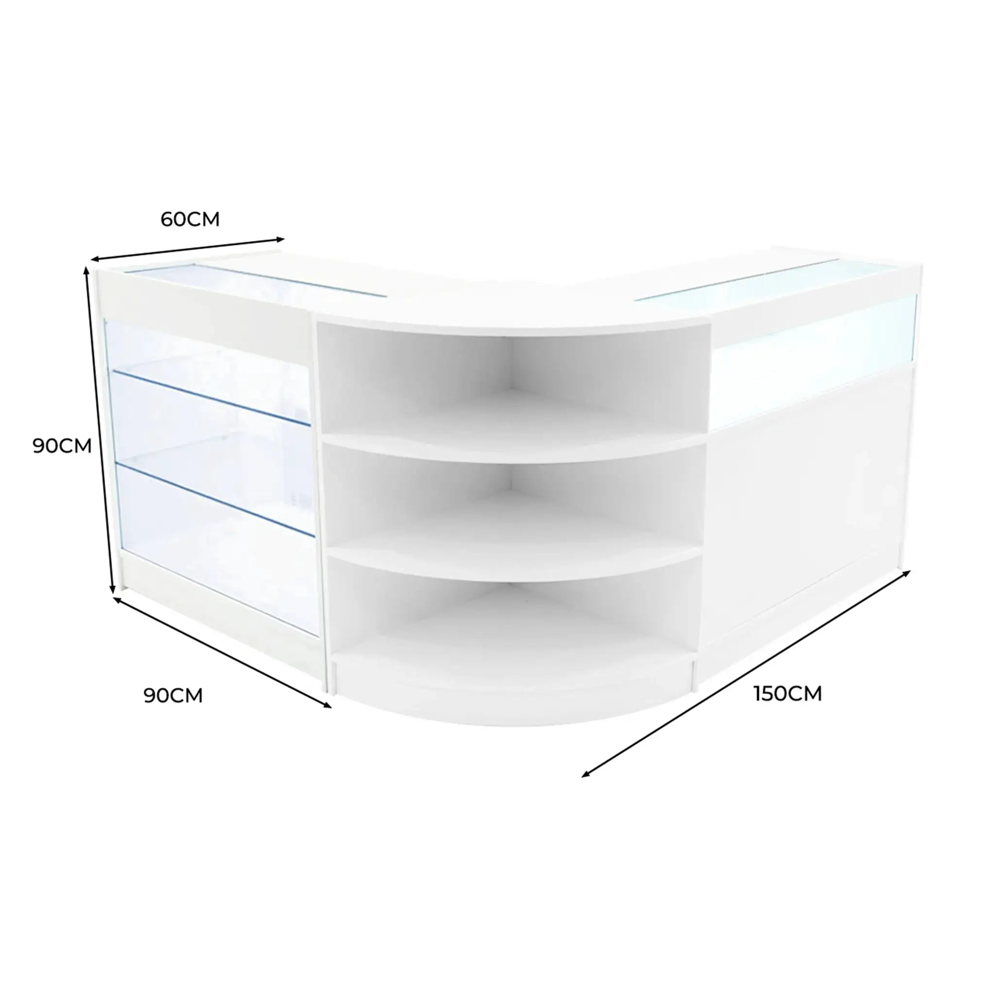 Monster Shop Demeter LED Shop Counter Set K900, B900 & LM60 - White -