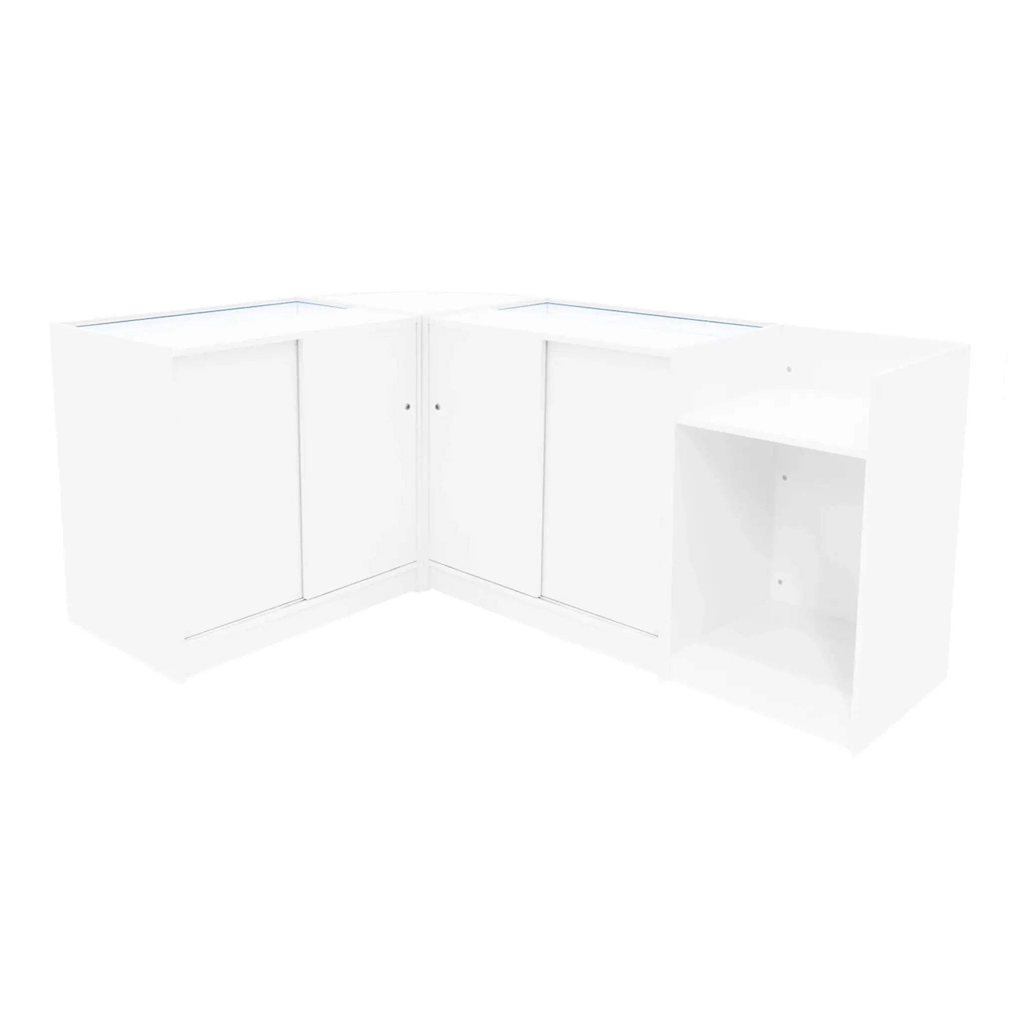 Monster Shop Luna LED Shop Counter Set CM60, TB60 & 2 x B900 - White -