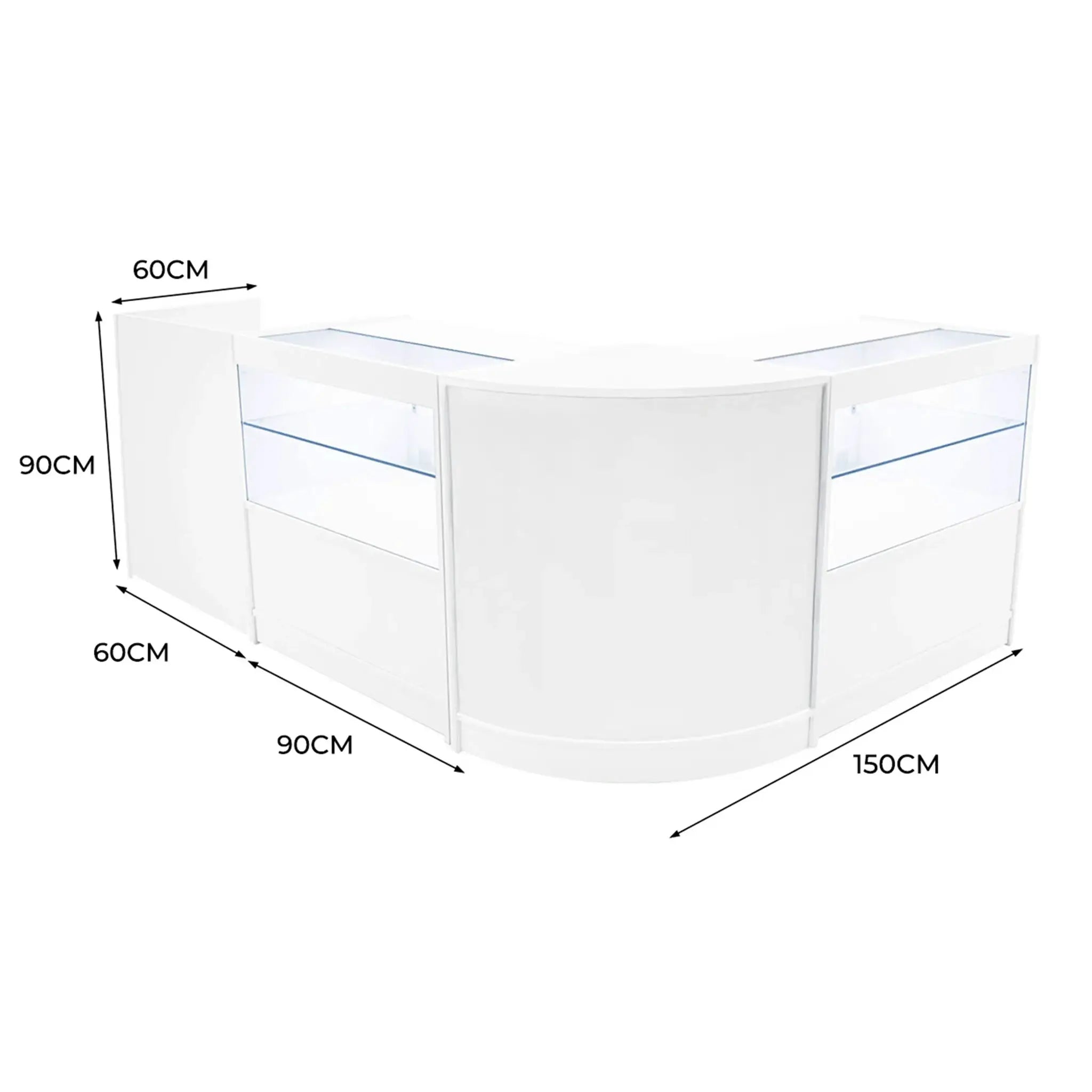 Monster Shop Phoenix LED Shop Counter Set CM60, TB60 & 2 x C900 - White -
