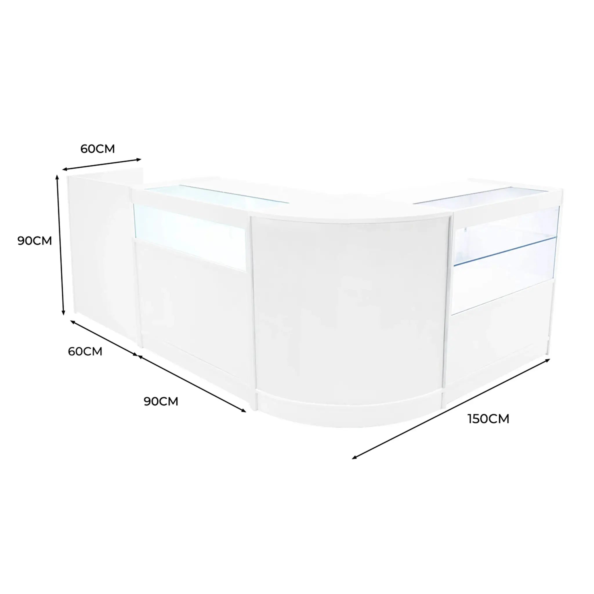Monster Shop Gravity LED Shop Counter Set B900, C900, TB60 & CM60 - White -