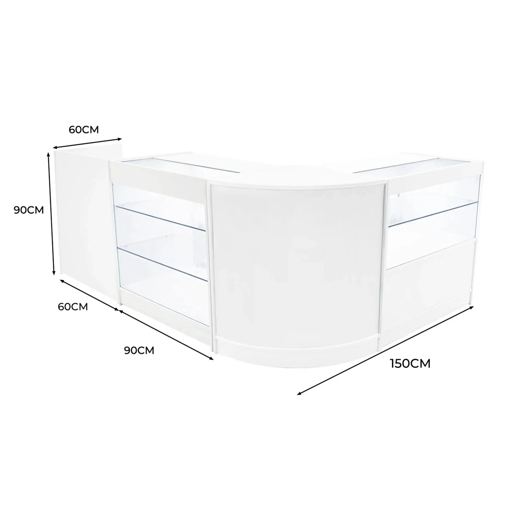 Monster Shop Vega LED Shop Counter Set K900, C900, TB60 & CM60 - White -