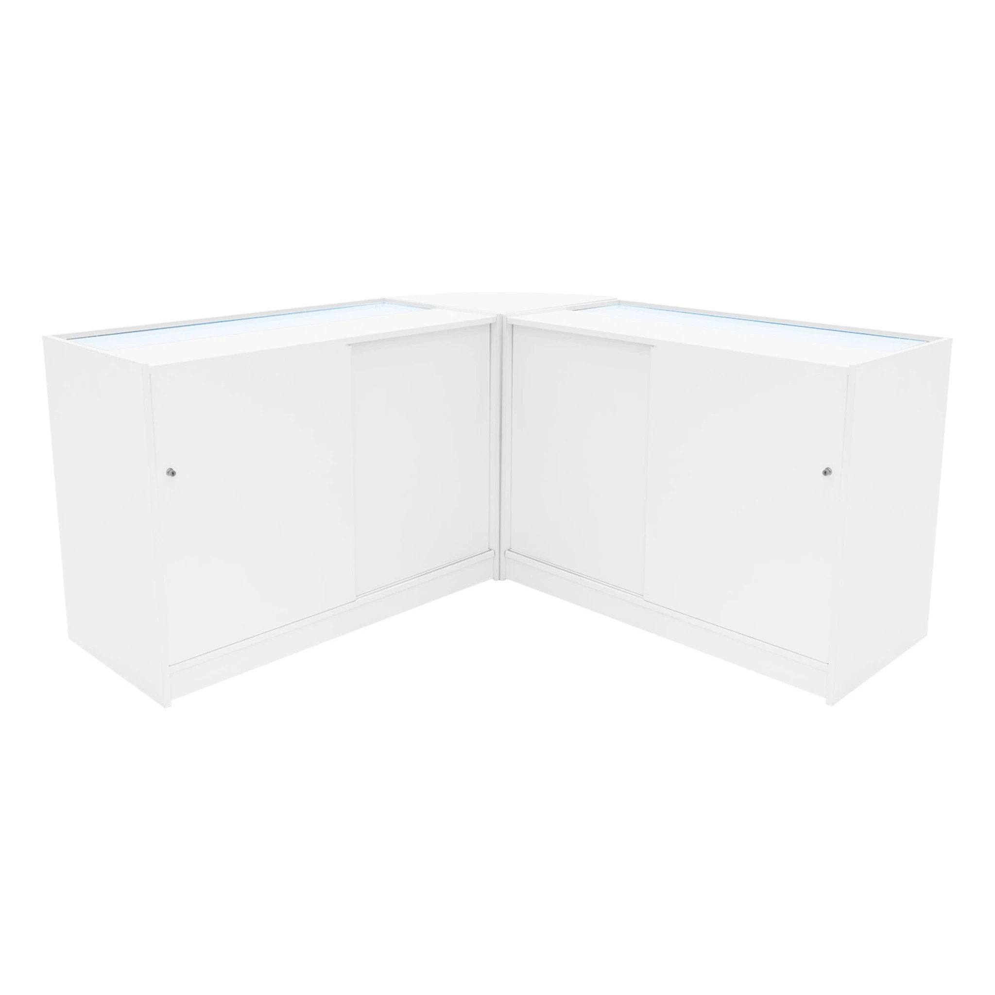 Triton LED Shop Counter Set K1200, B1200 & CM60 - White by Monster Shop