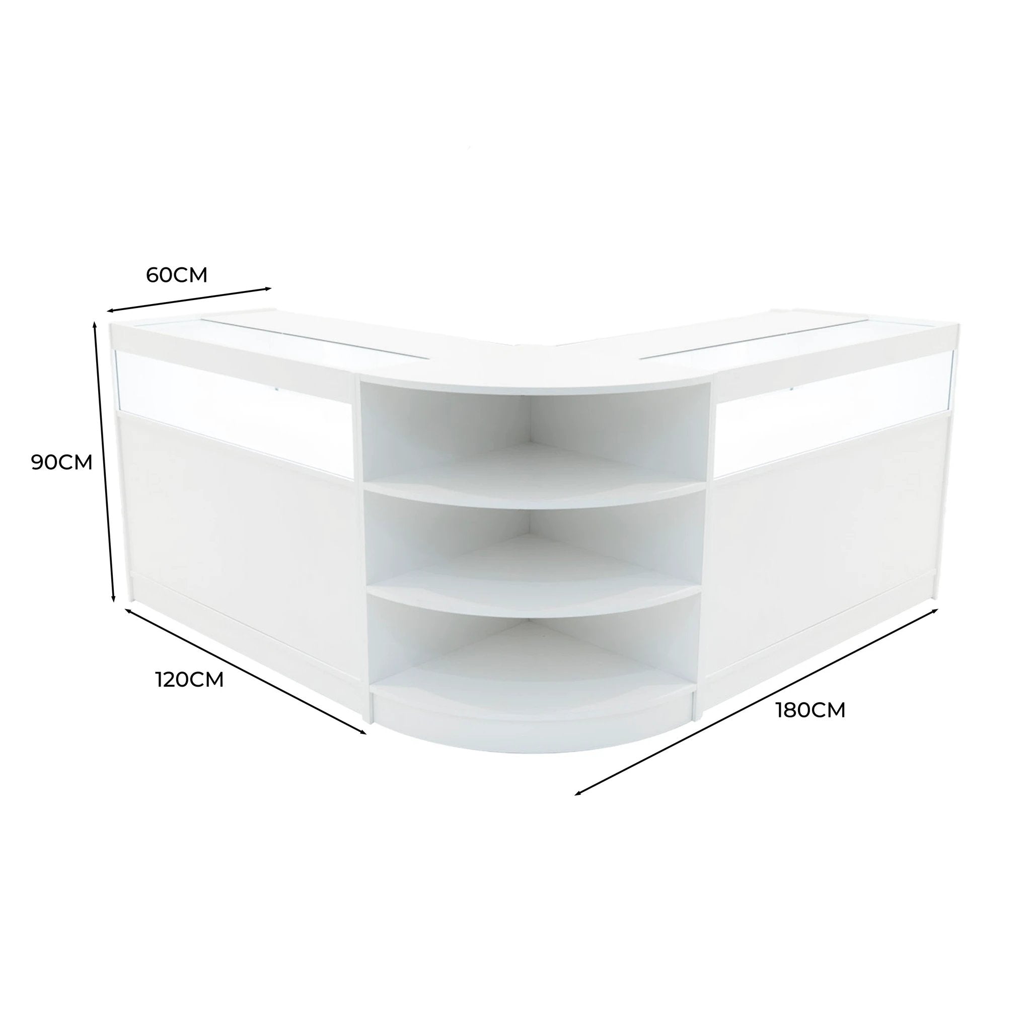 Monster Shop Theseus LED Shop Counter Set LM60 & 2 x B1200 - White -