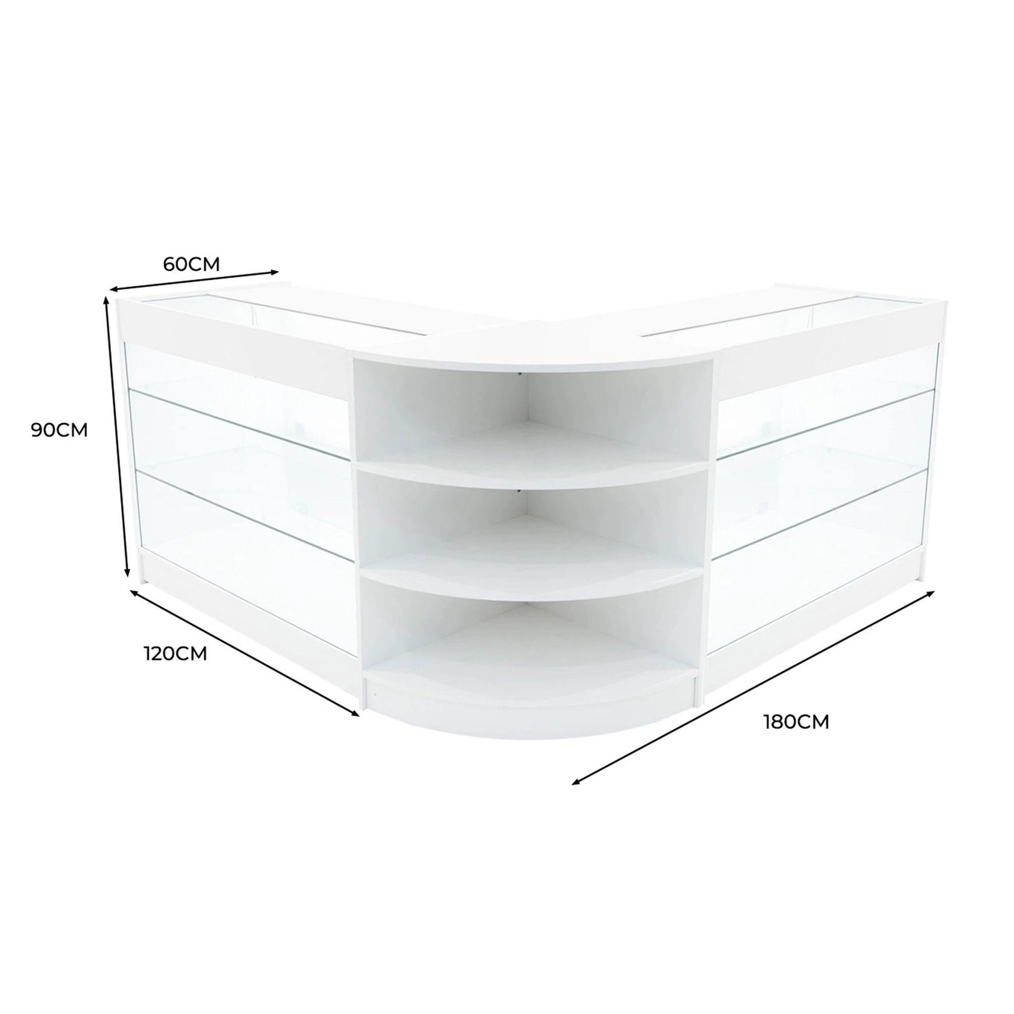 Monster Shop Apollo LED Shop Counter Set LM60 & 2 x K1200 - White -