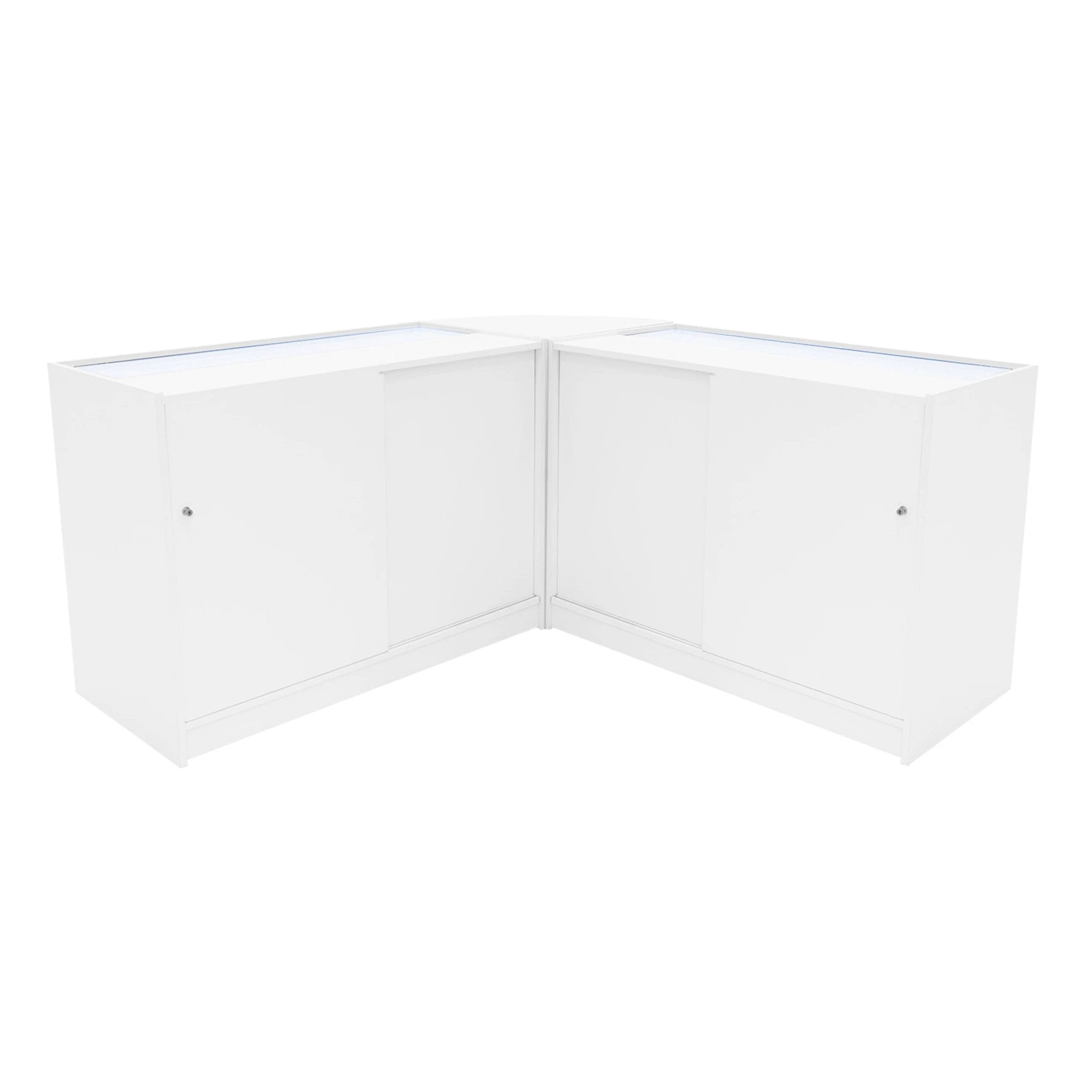 Monster Shop Harmonia LED Shop Counter Set B1200, C1200 & LM60 - White -