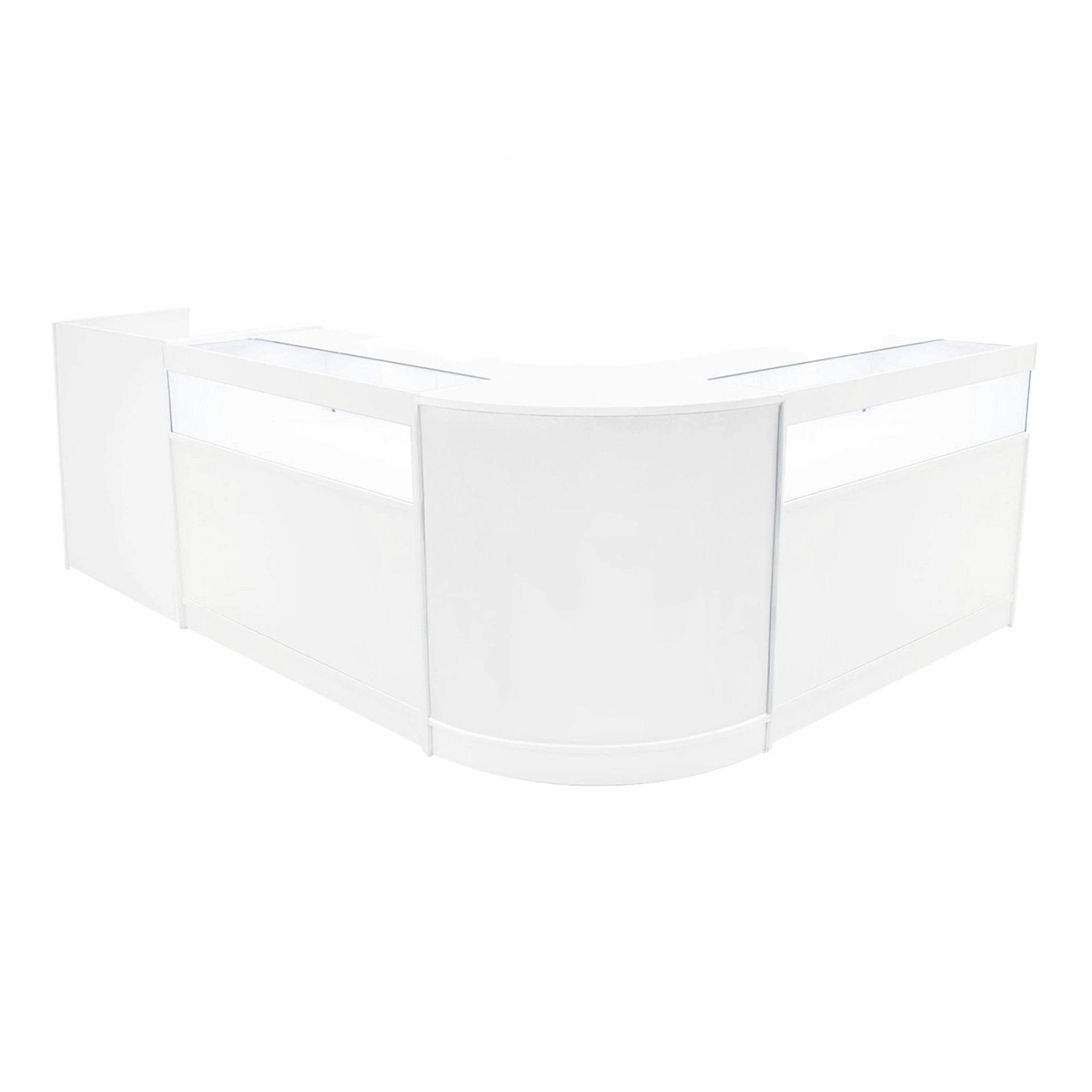 Luna LED Shop Counter Set CM60, TB60 & 2 x B1200 - White by Monster Shop