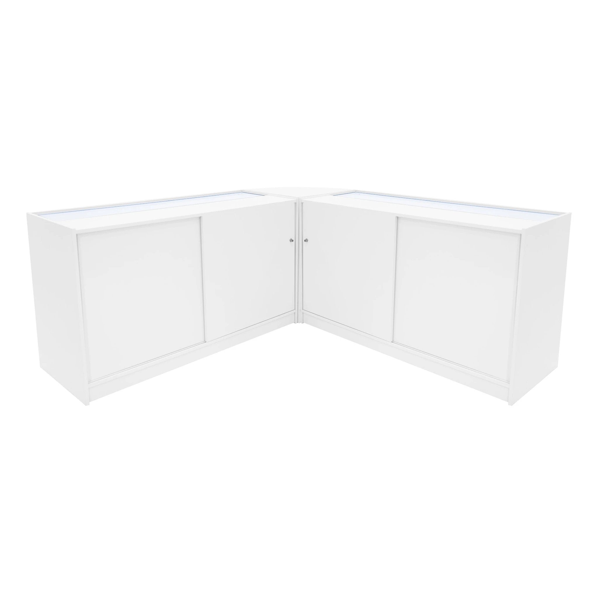 Iris LED Shop Counter Set CM60 & 2 x B1500 - White by Monster Shop