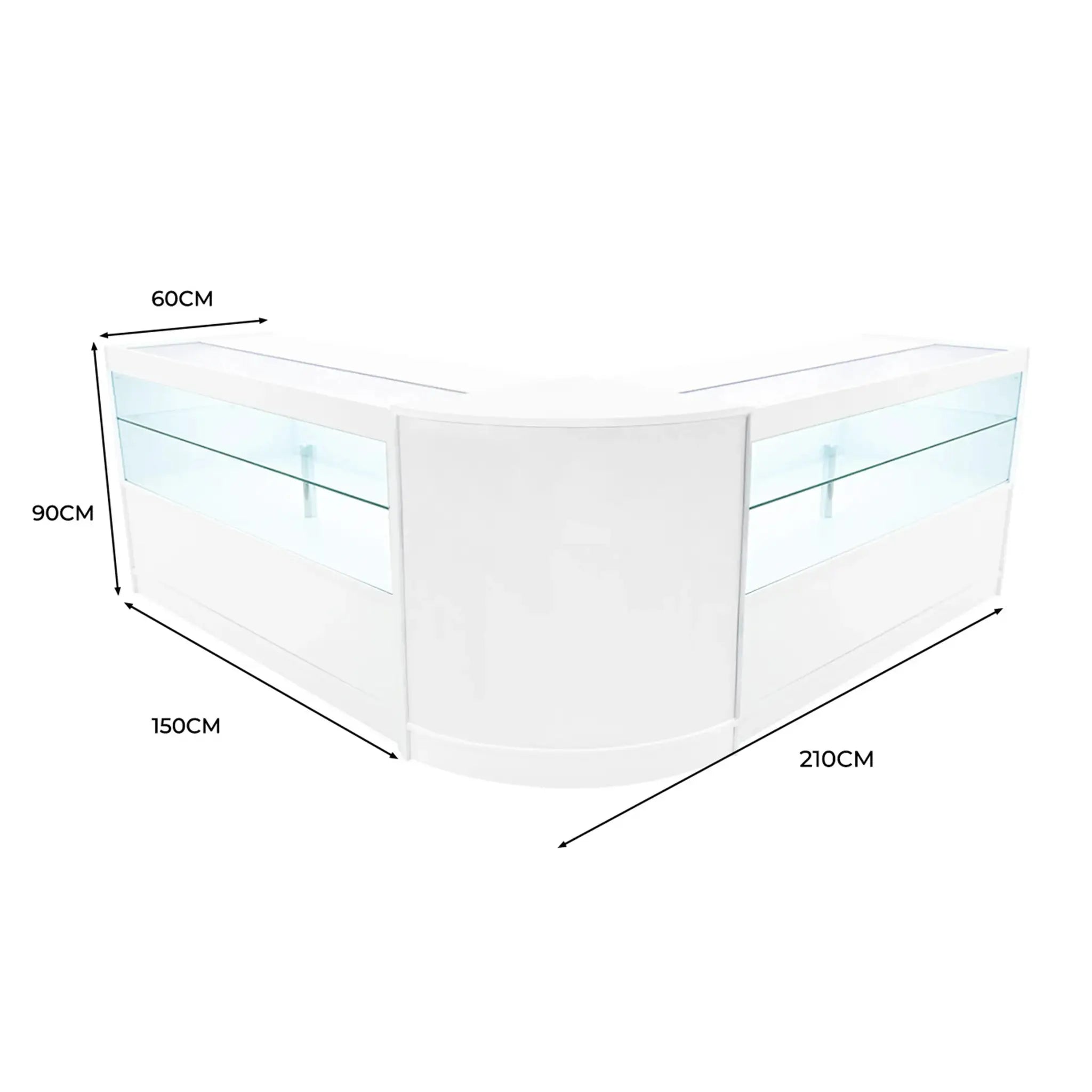 Monster Shop Selene LED Shop Counter Set CM60 & 2 x C1500 - White -