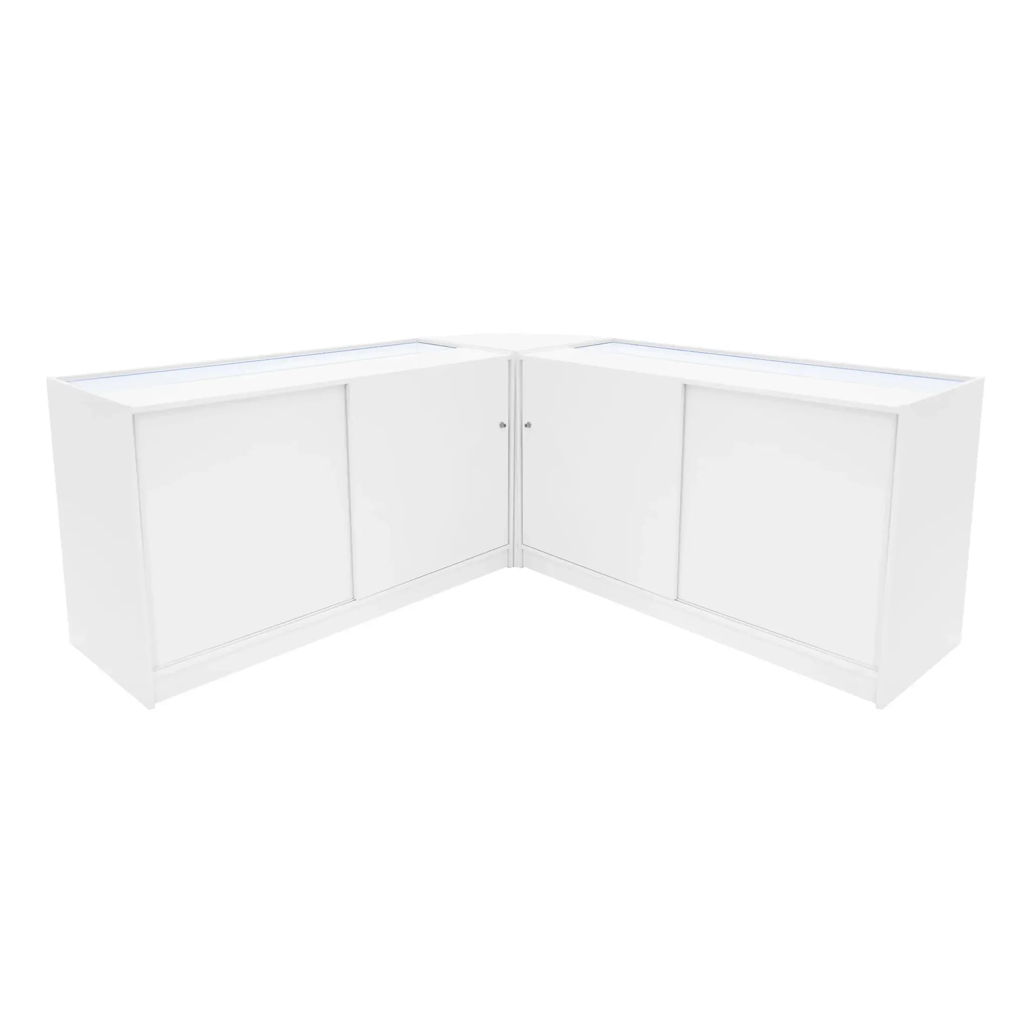 Monster Shop Helios LED Shop Counter Set CM60 & 2 x K1500 - White -