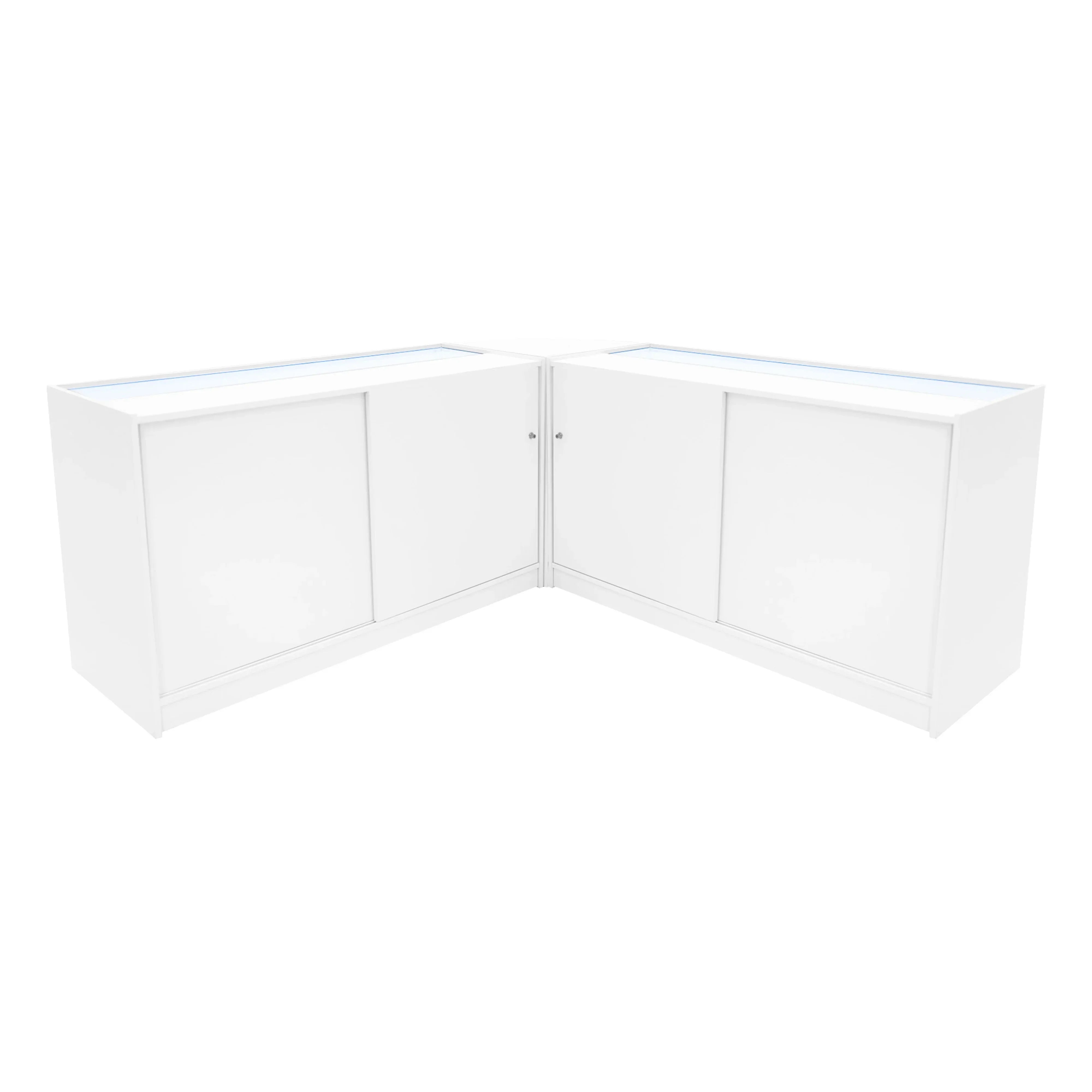 Monster Shop Triton LED Shop Counter Set K1500, B1500 & CM60 - White -