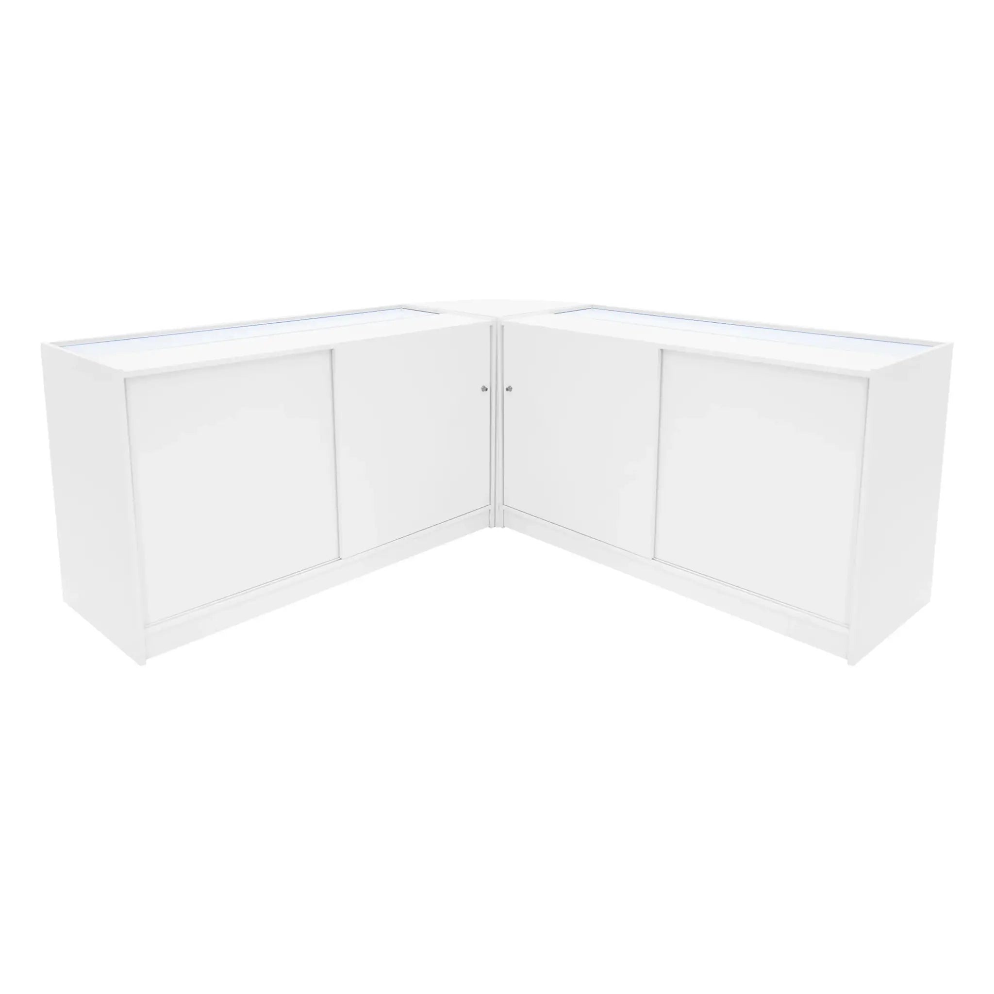 Monster Shop Apollo LED Shop Counter Set LM60 & 2 x K1500 - White -