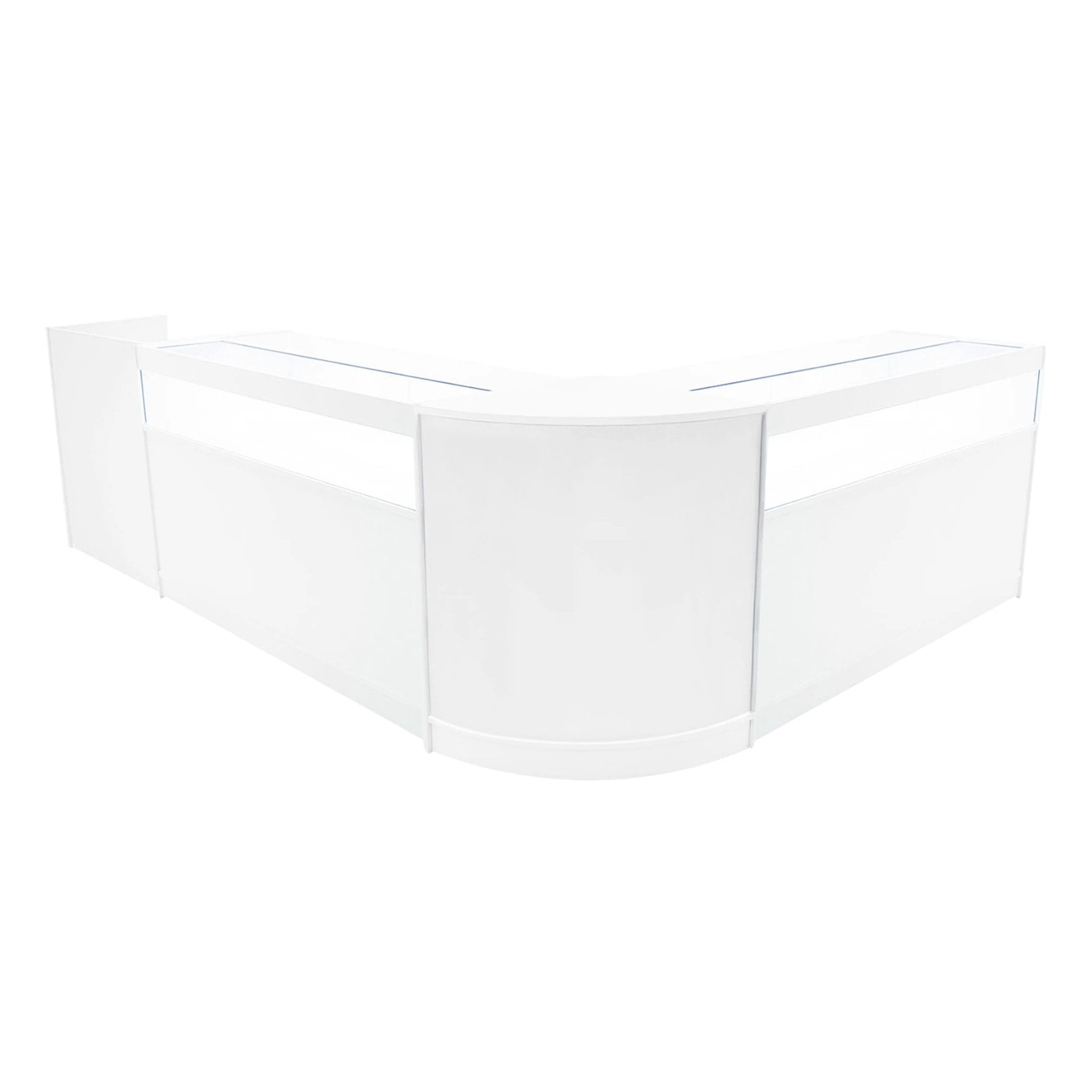 Luna LED Shop Counter Set CM60, TB60 & 2 x B1500 - White by Monster Shop