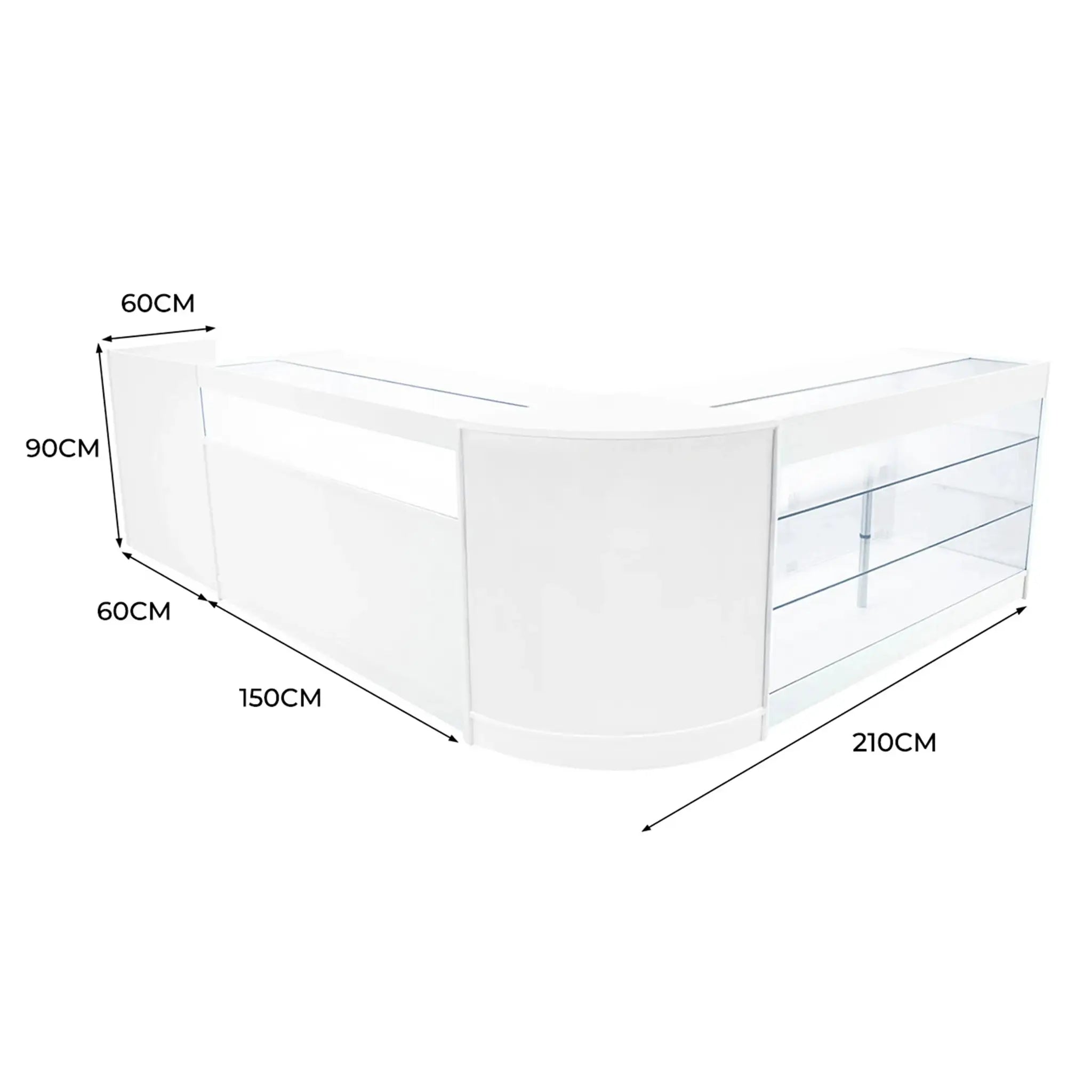Monster Shop Polaris LED Shop Counter Set K1500, B1500, TB60 & CM60 - White -