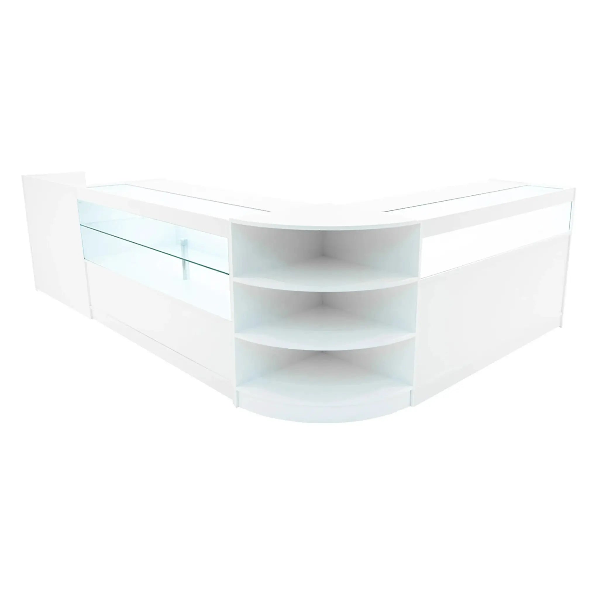 Monster Shop Europa LED Shop Counter Set B1500, C1500, TB60 & LM60 - White -