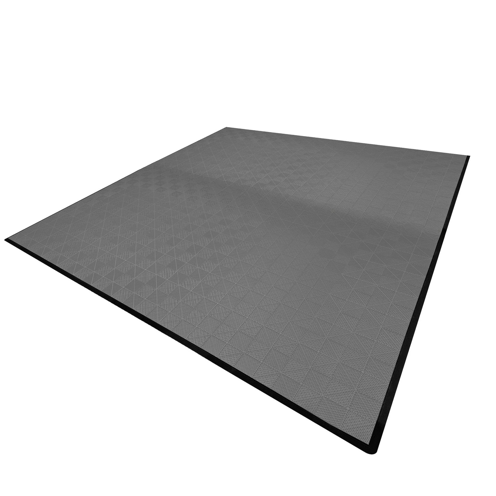 Monster Shop Vented Garage Floor Tiles x 225 With Edges - Grey -
