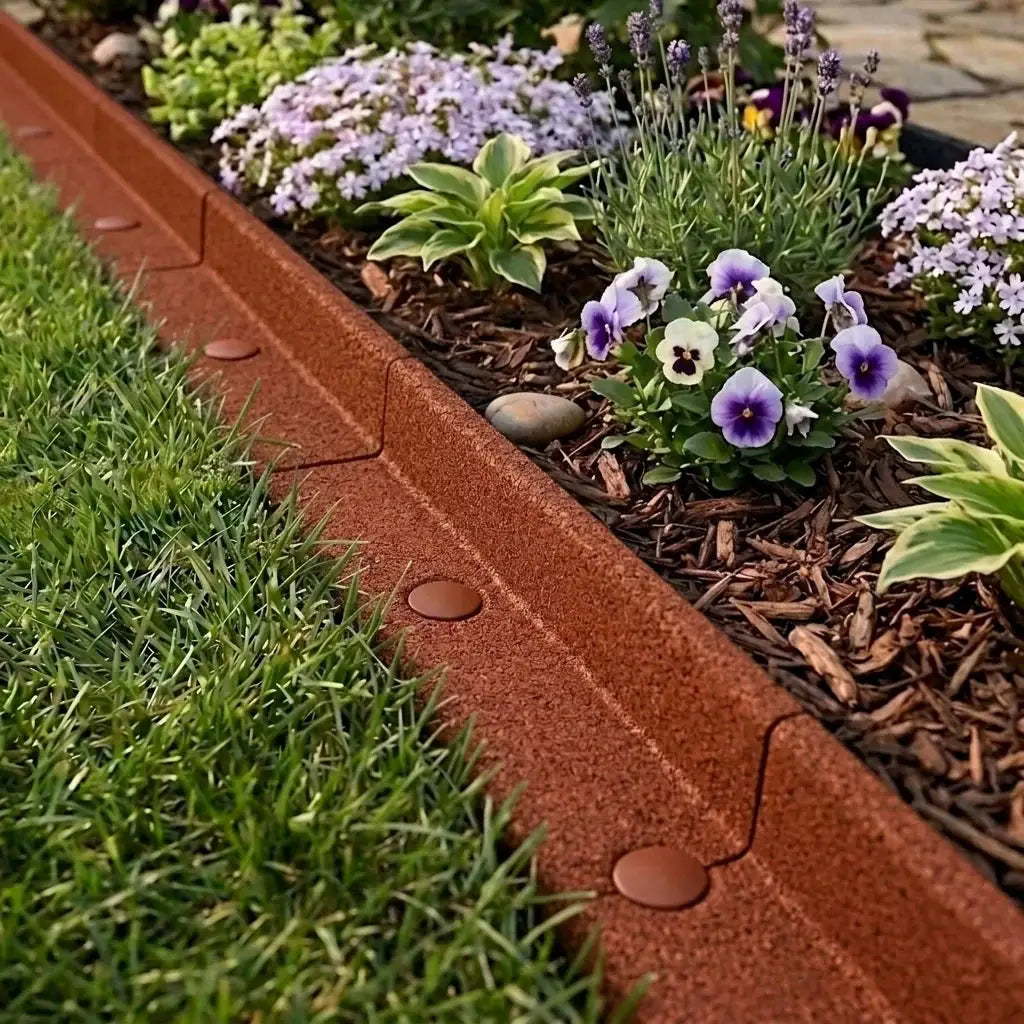 Monster Shop Flexible Lawn Edging 7.2m - Terracotta -
